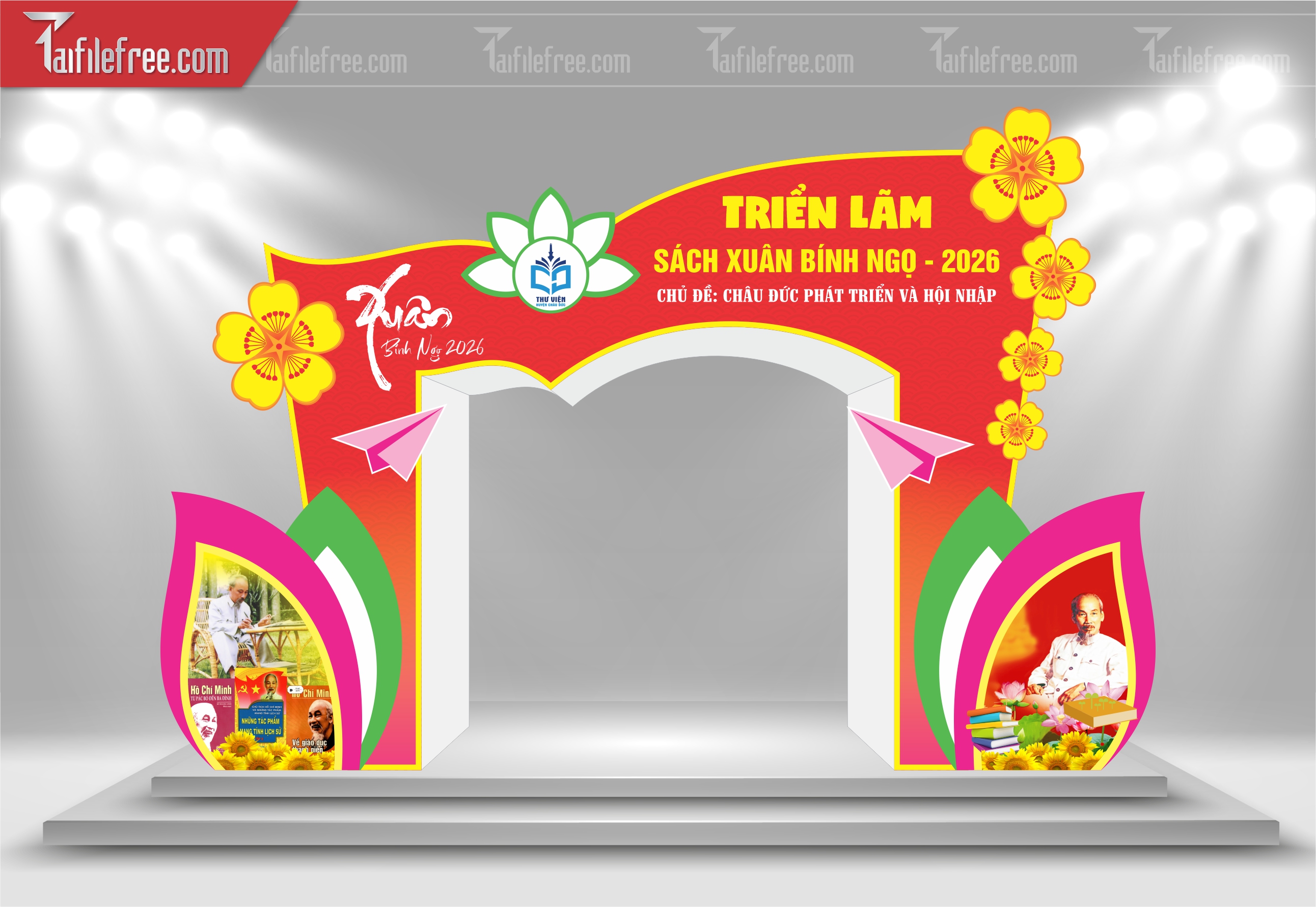Mẫu Cổng Triển Lãm Hội Sách Xuân_CT60