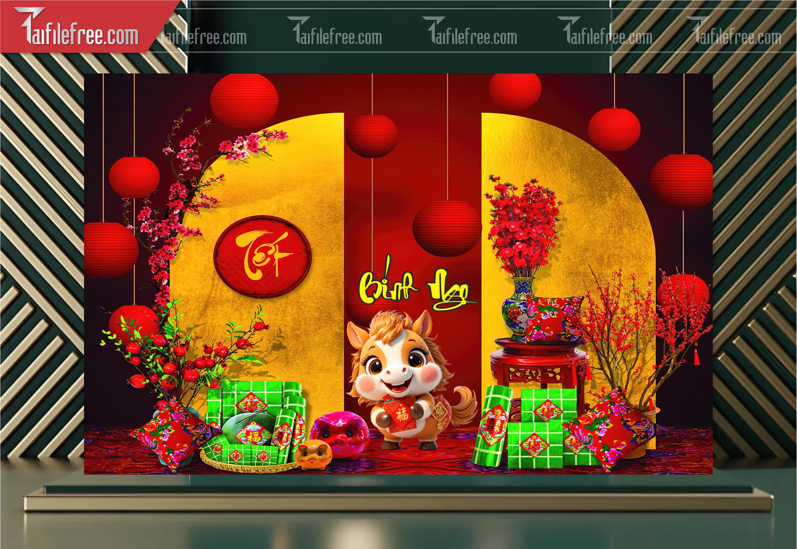 Tiều Cảnh Trang Trí Tết Nguyên Đán CT62