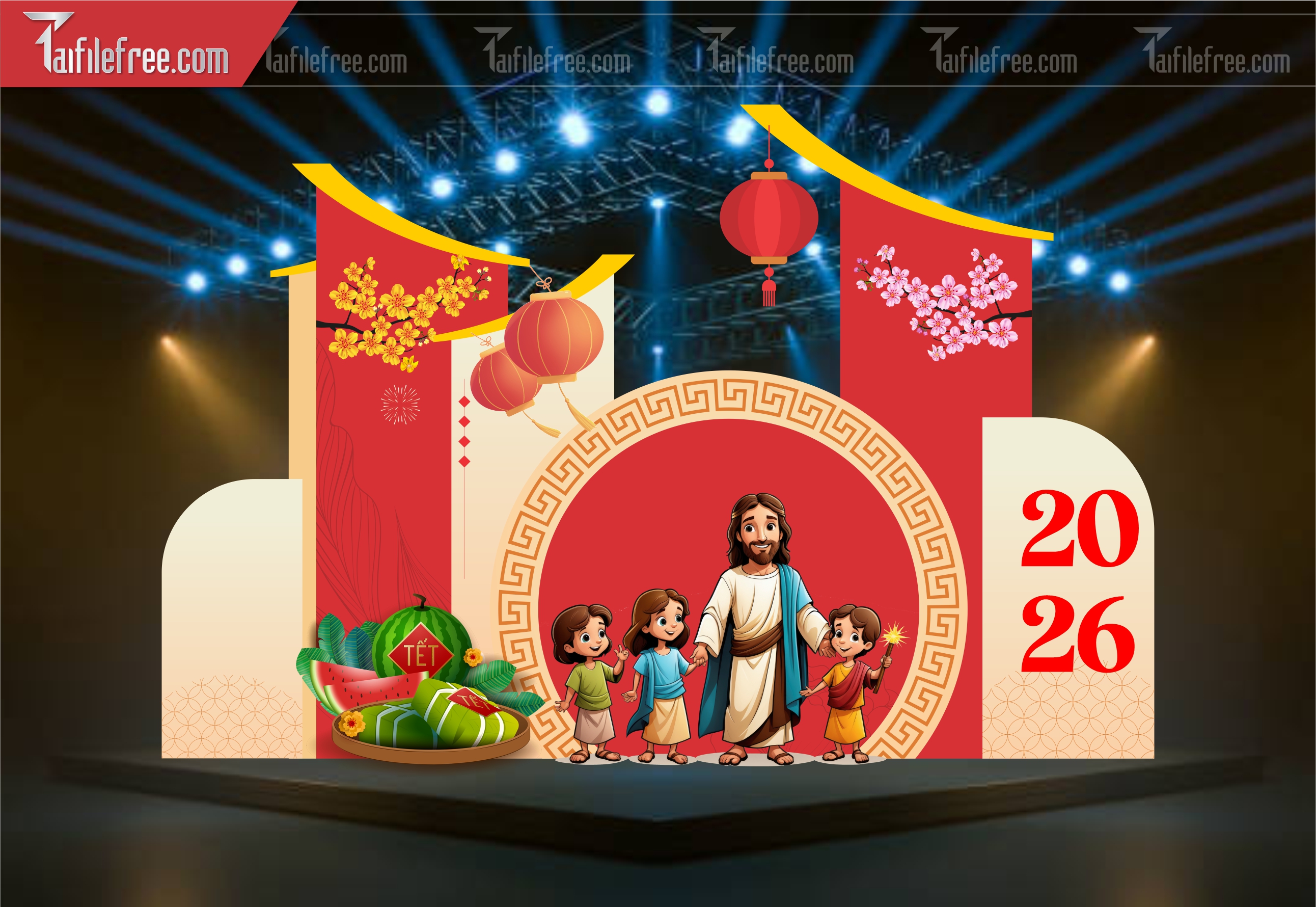 Tiều Cảnh Trang Trí Xuân Công Giáo CT93