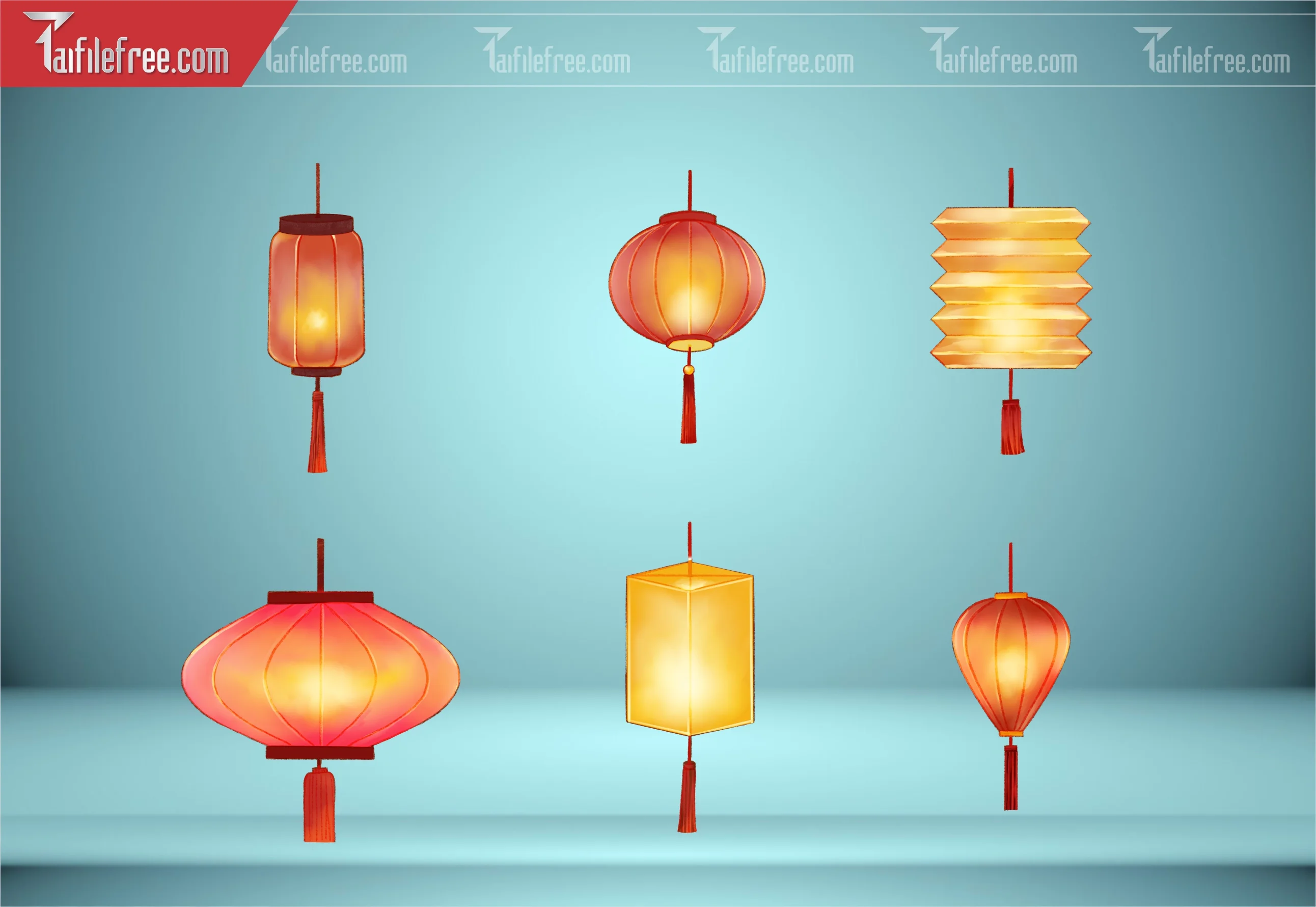 Dữ Liệu, Họa Tiết Tết, Lồng Đèn Tết_DLT59