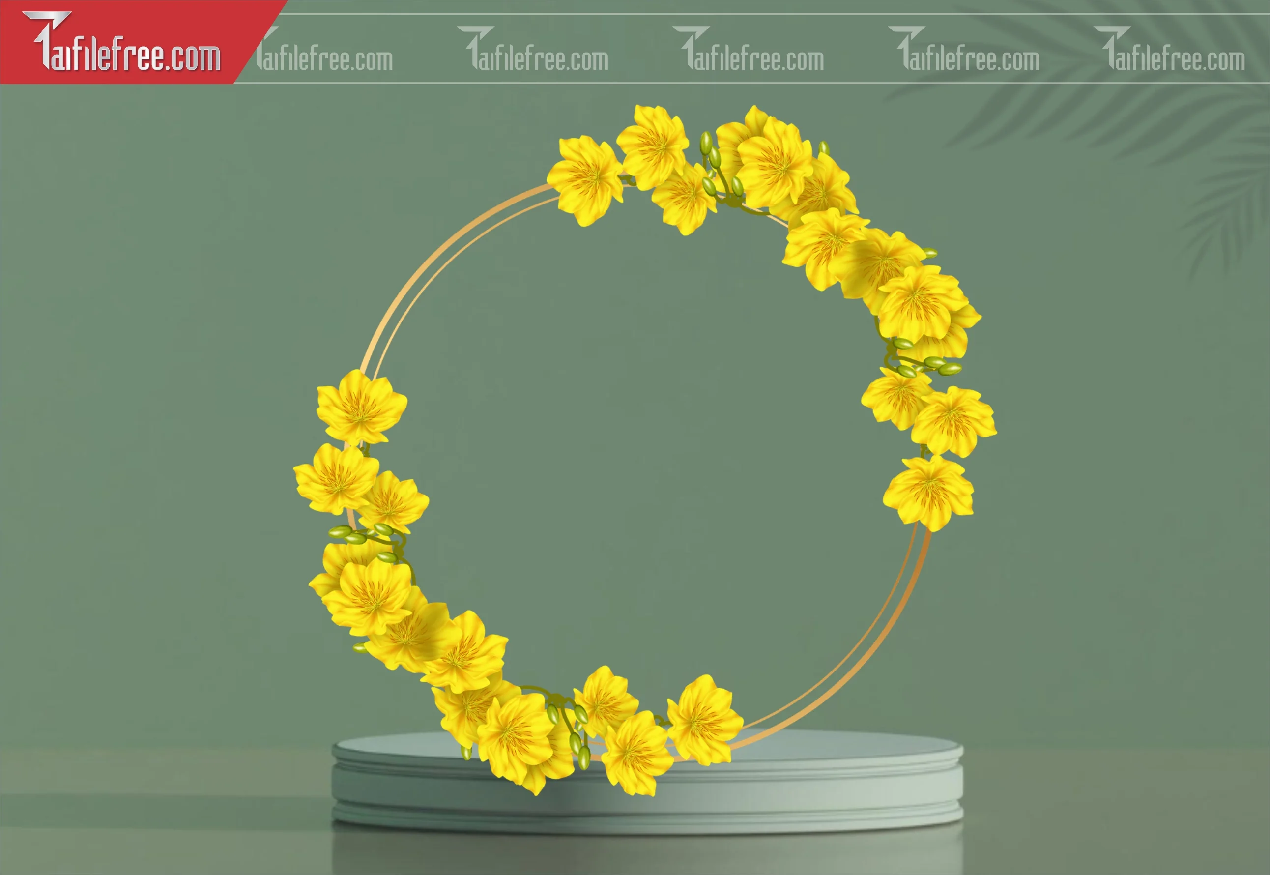 Dữ Liệu, Họa Tiết Tết, Vòng Hòa Mai Vàng_DLT66