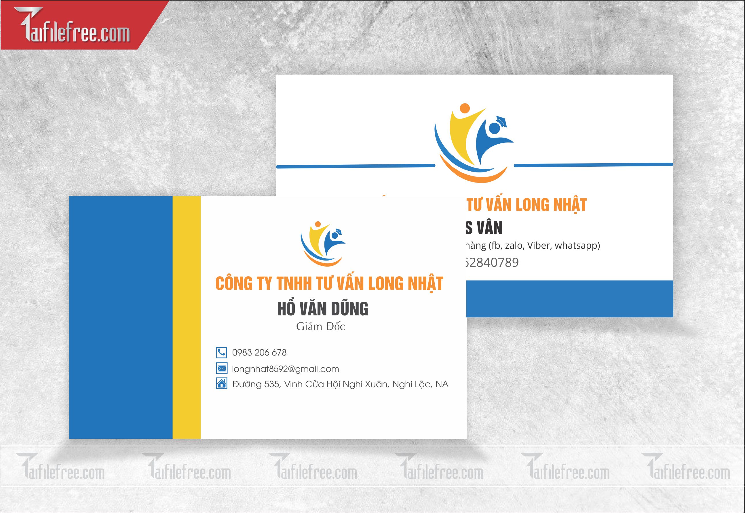 Danh thiếp, name card công ty tư vấn_DT03