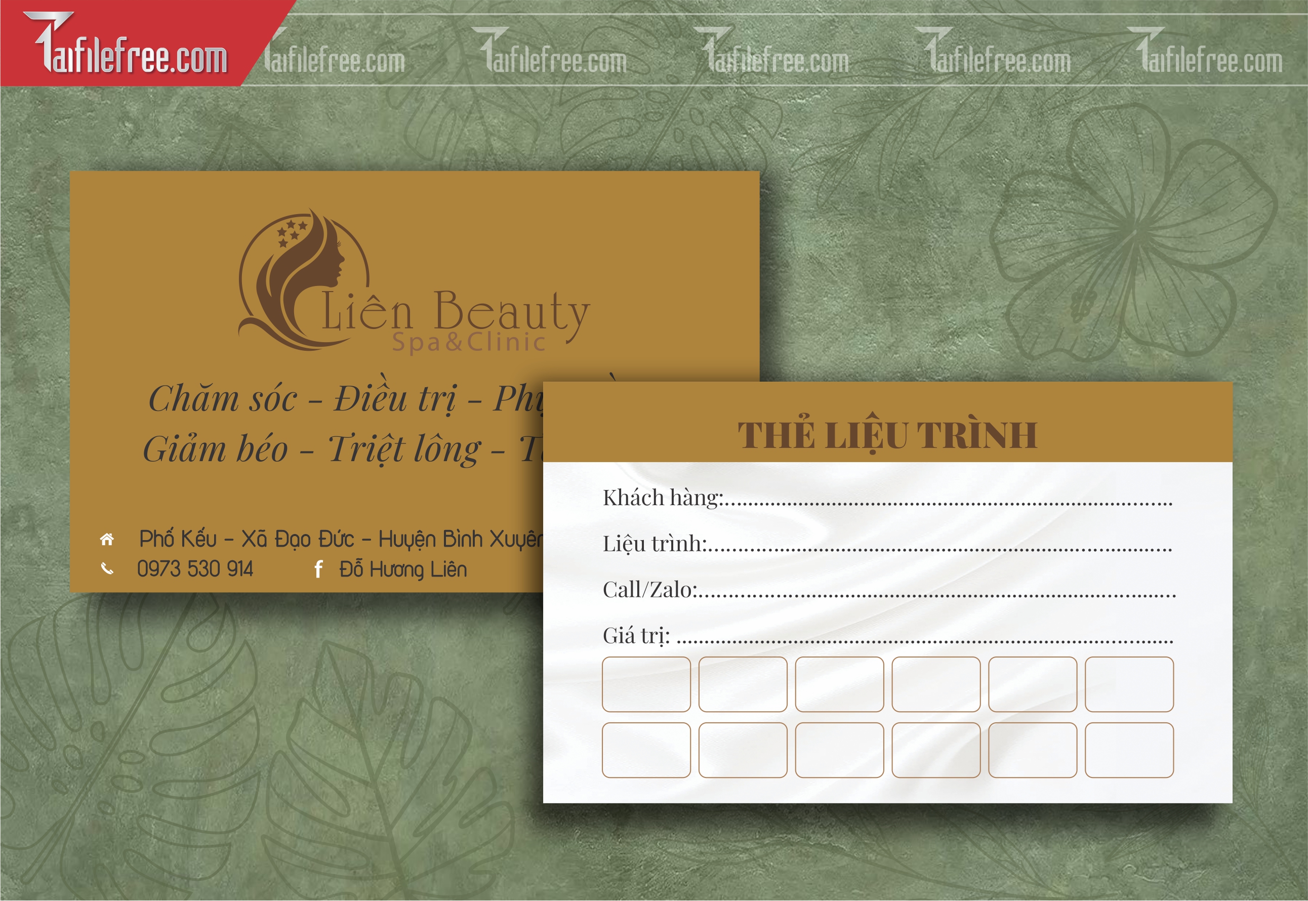 Danh Thiếp, Name Card Spa_DT101