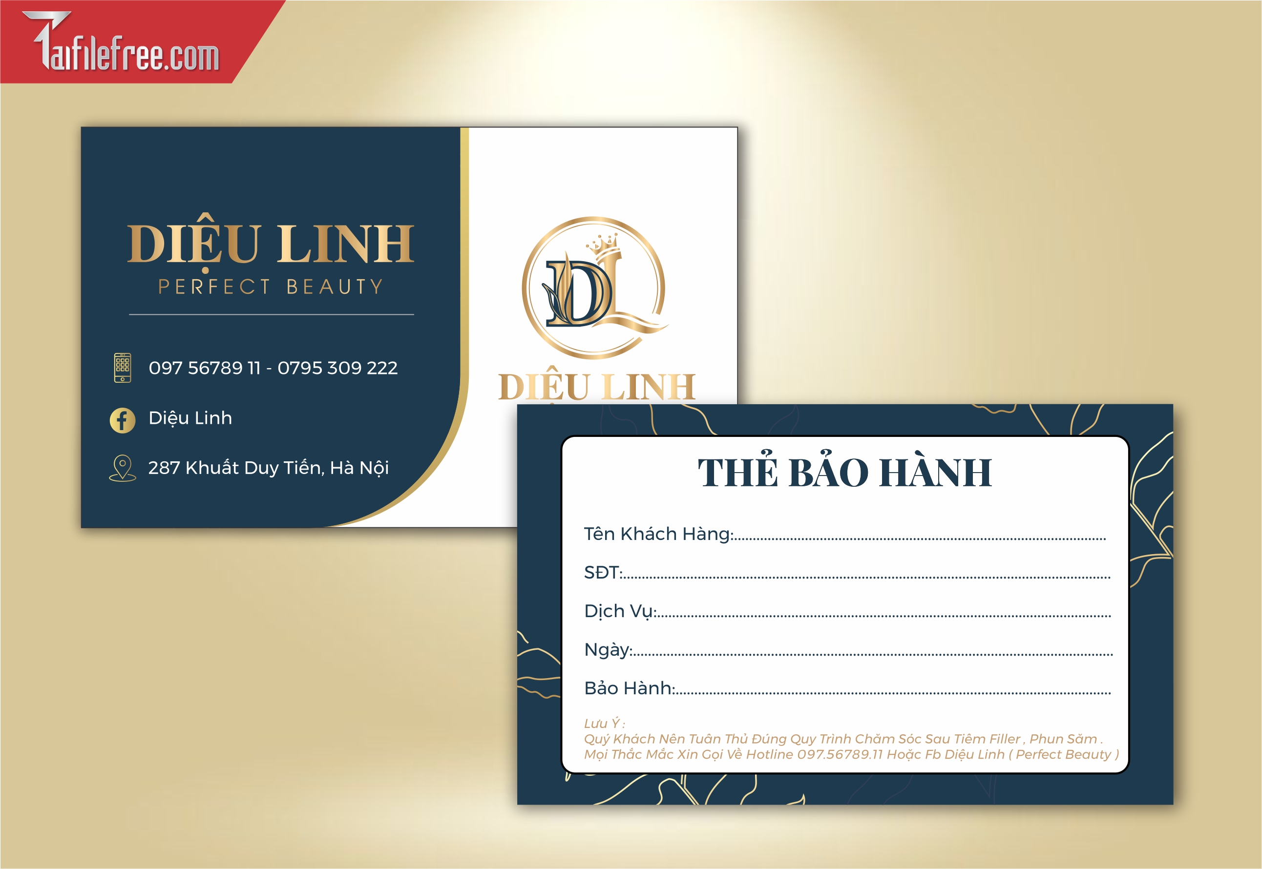 Danh Thiếp, Name Card Spa_DT104