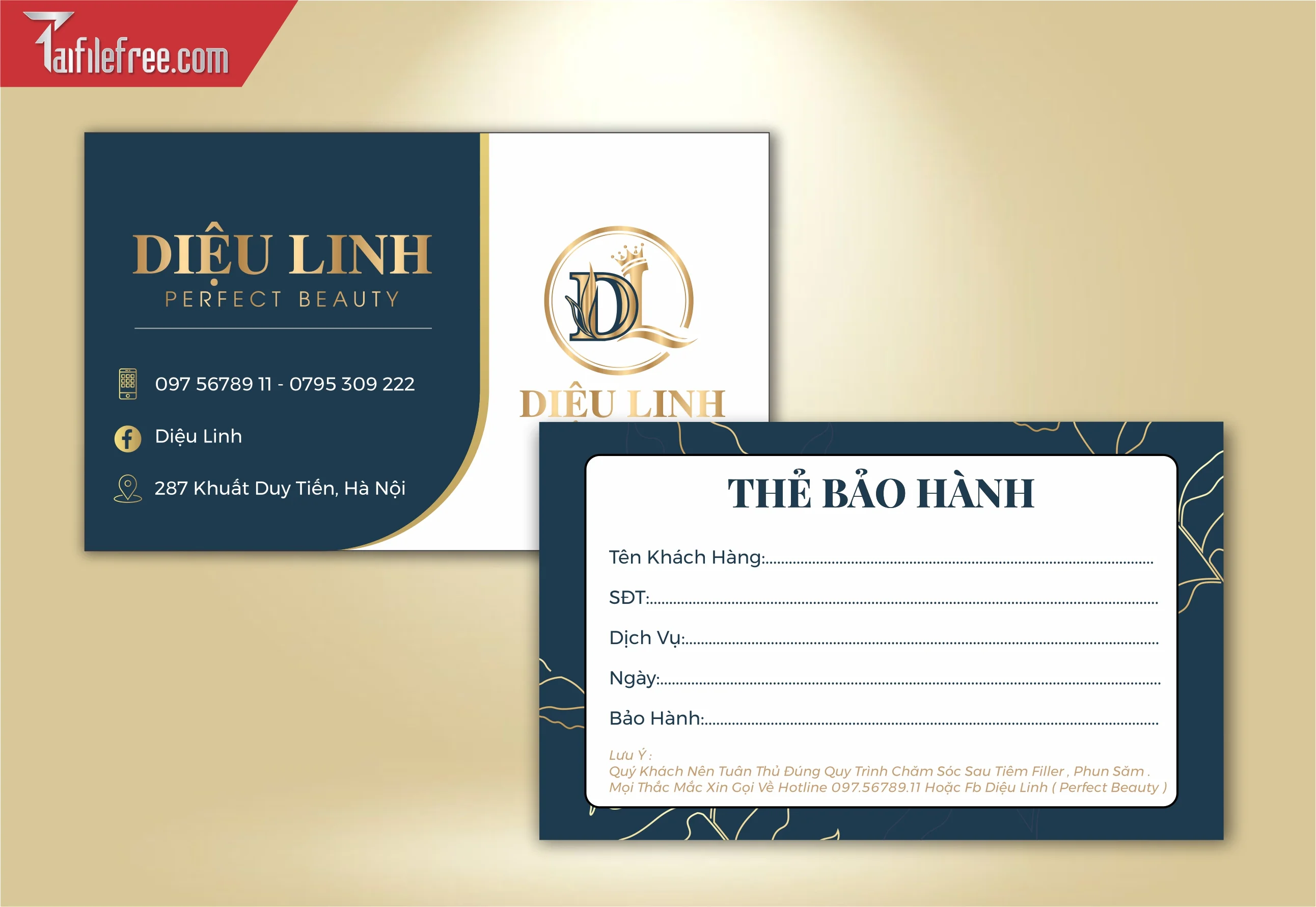 Danh Thiếp, Name Card Spa_DT104