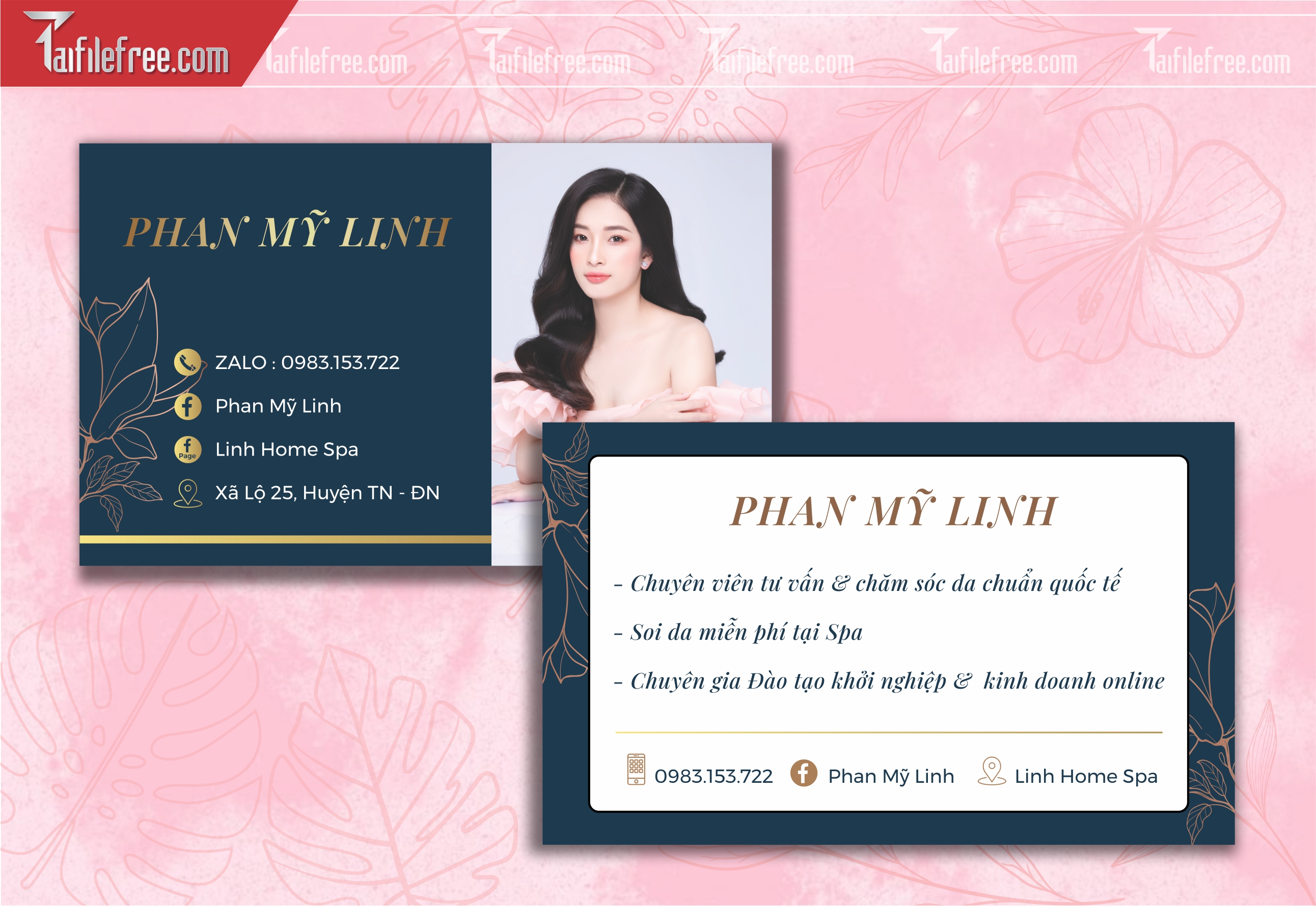 Danh Thiếp, Name Card Spa_DT105