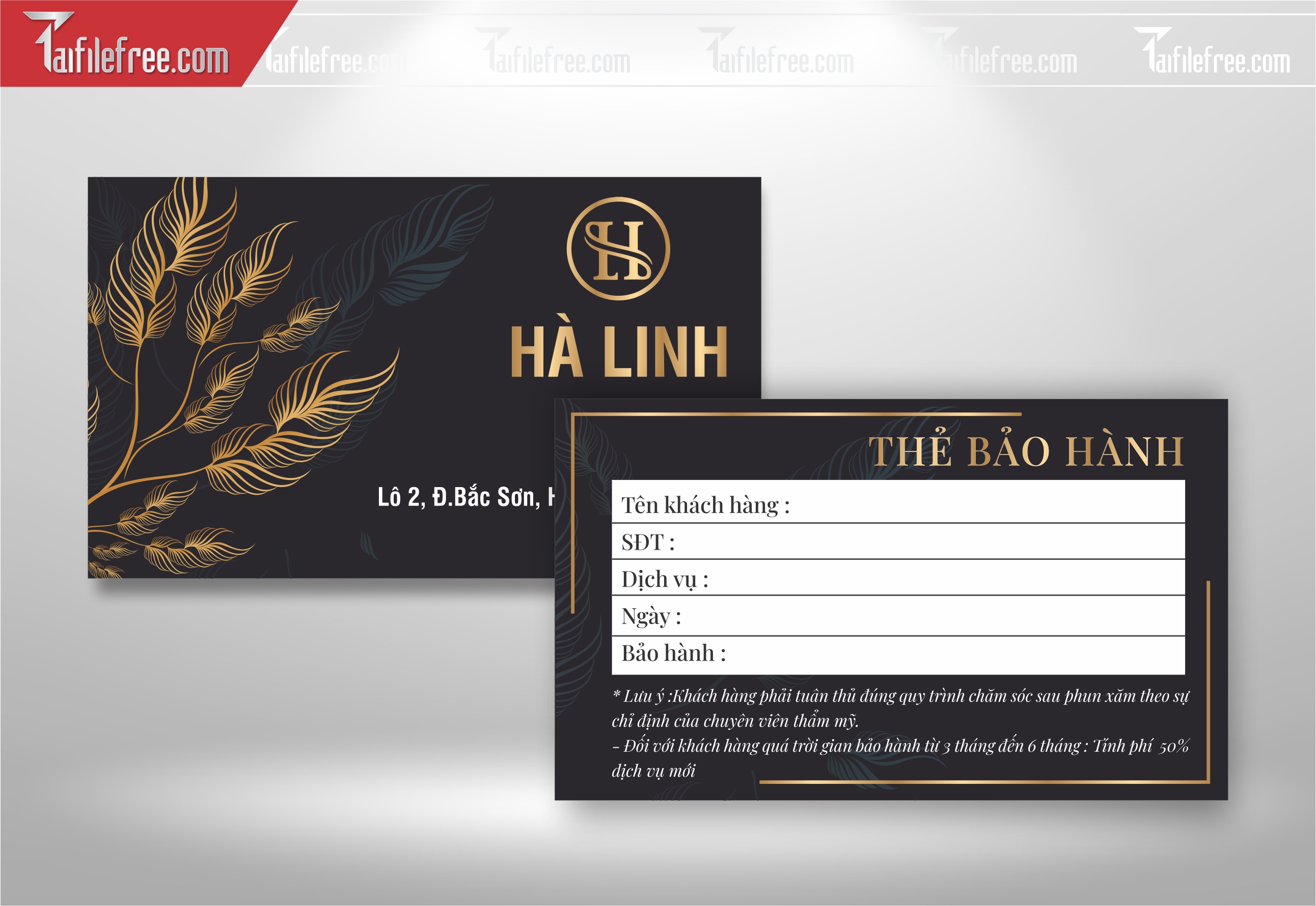 Danh Thiếp, Name Card Spa_DT106