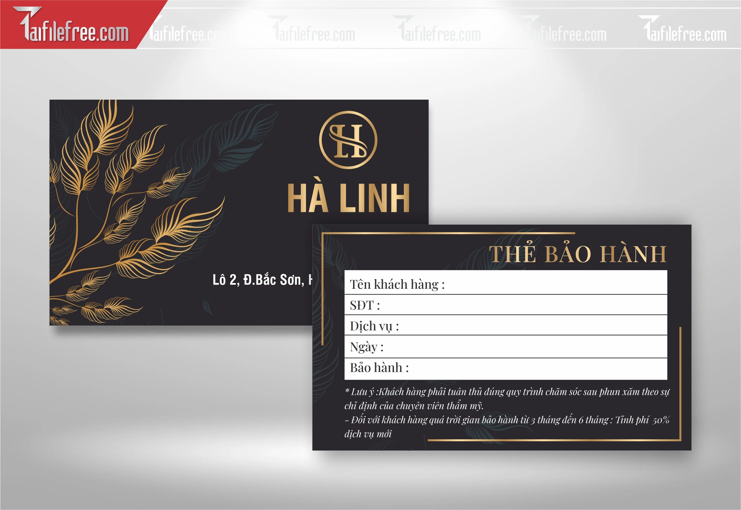 Danh Thiếp, Name Card Spa_DT106