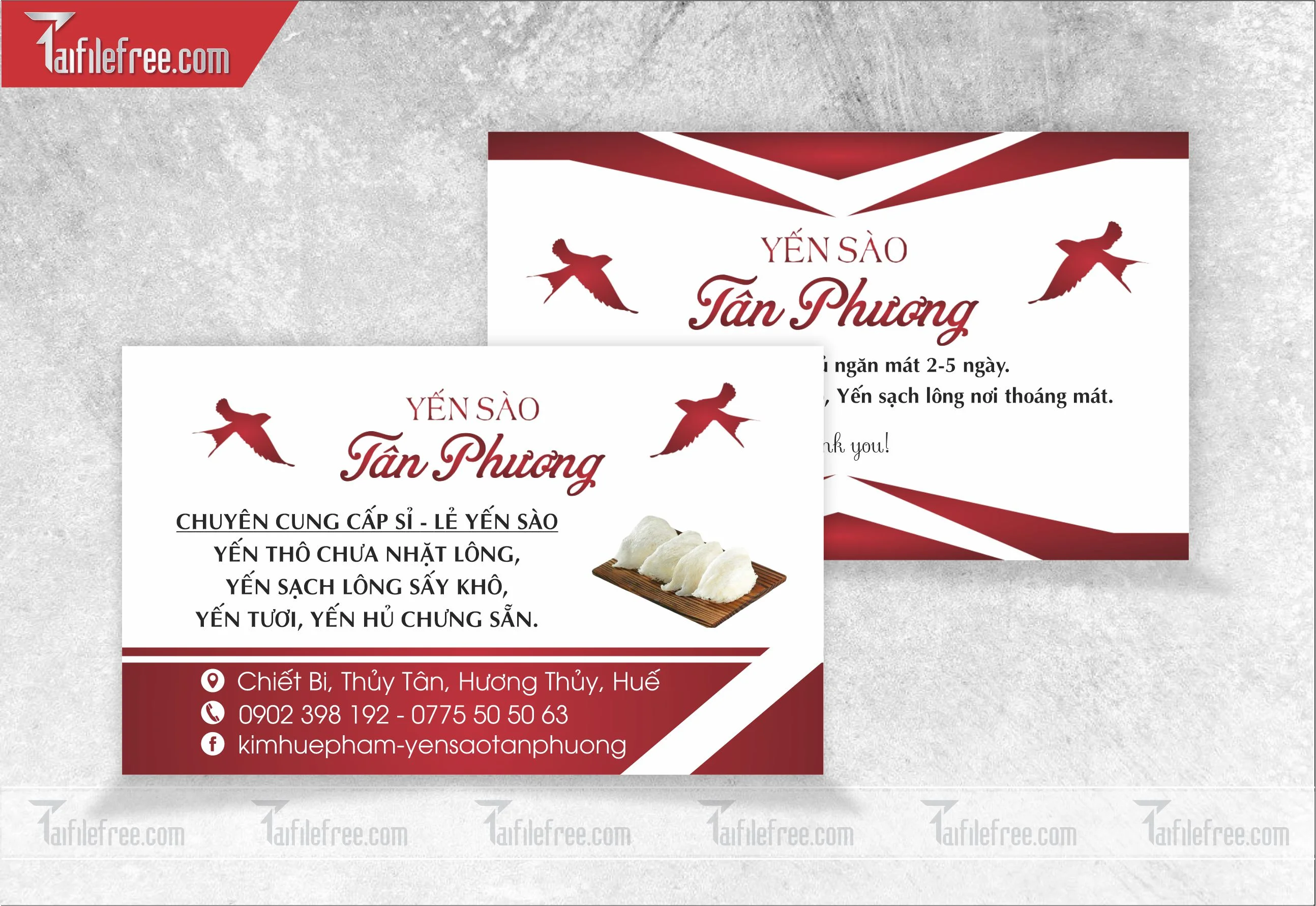 Danh thiếp, name card yến sào _DT11