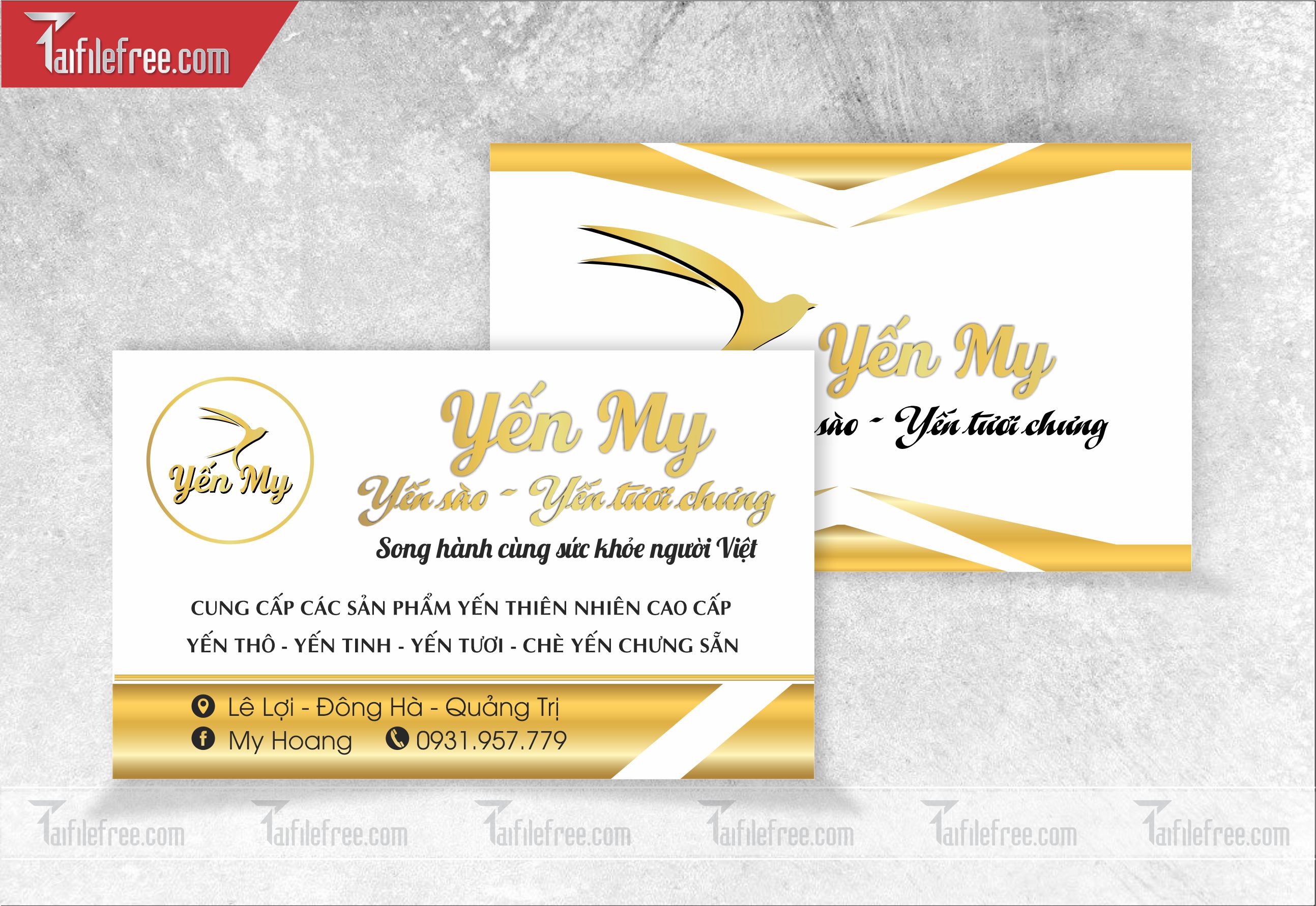 Danh thiếp, name card yến sào_DT27