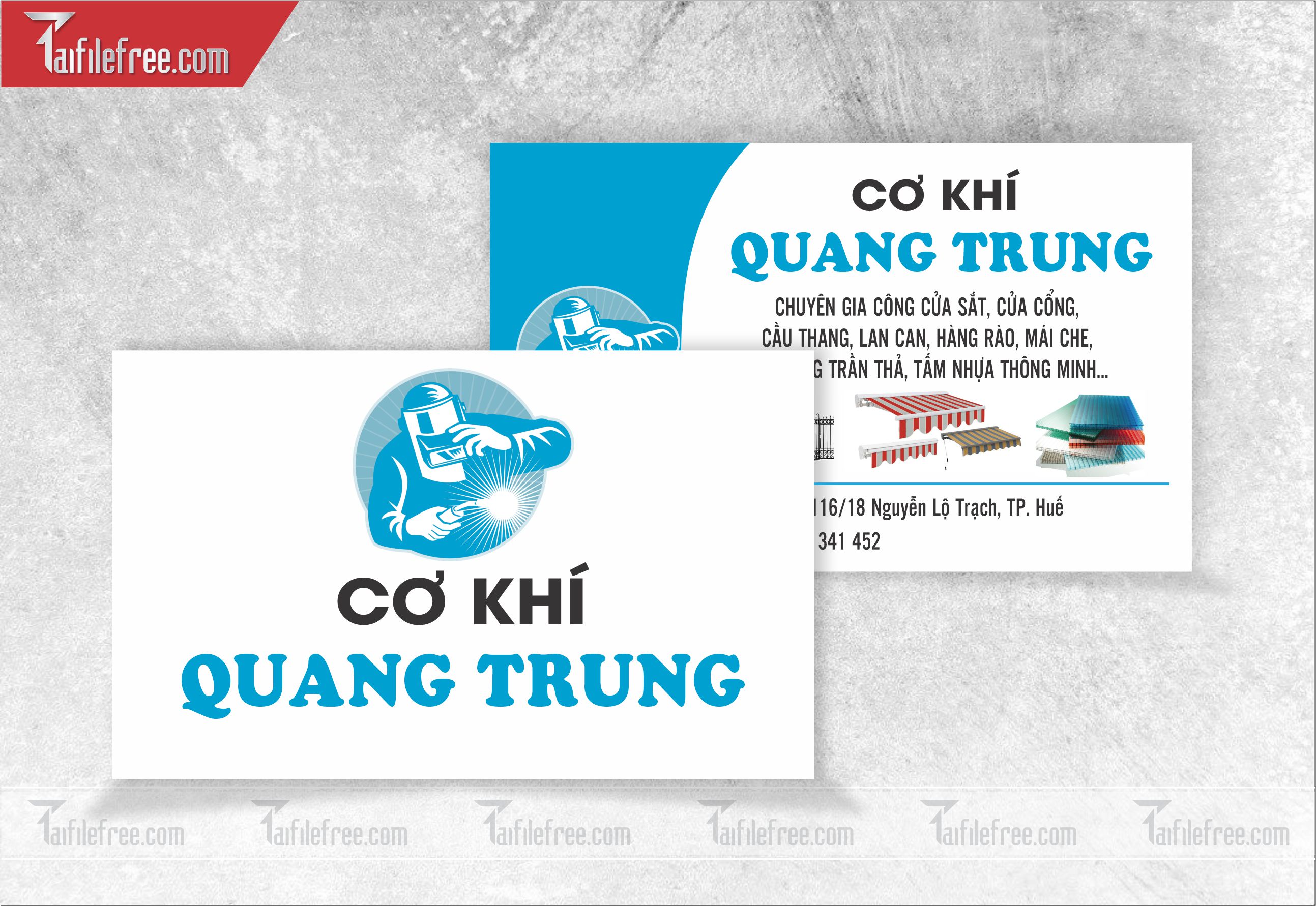 Danh thiếp, name card cơ khí_DT28