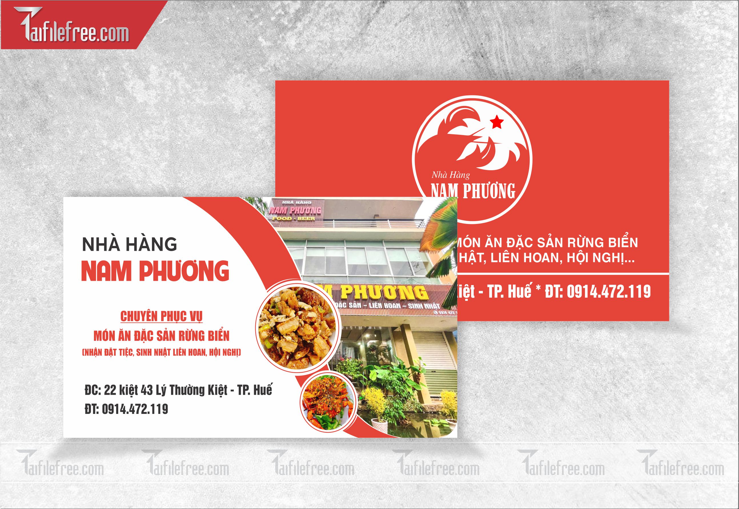 Danh thiếp, name card nhà hàng_DT36