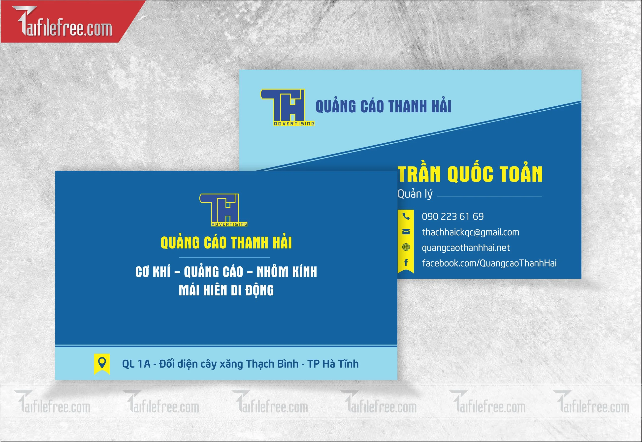 Danh thiếp, name card công ty quảng cáo_DT41