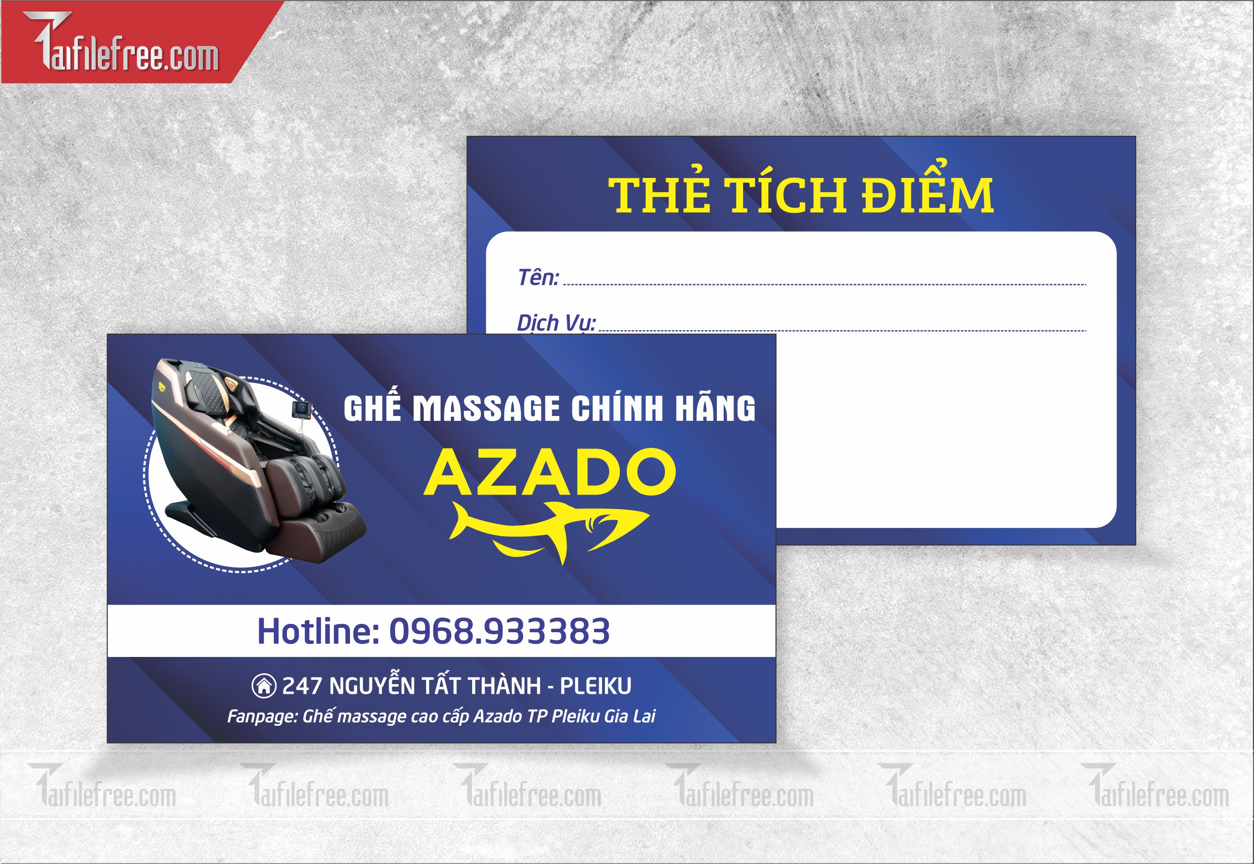Danh thiếp, name card, thẻ tích điểm_DT43