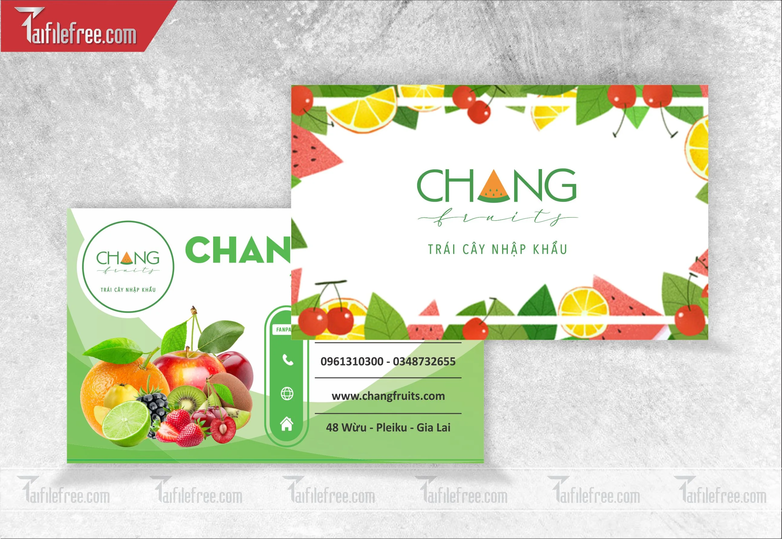 Danh thiếp, Name Card Của Hàng Trái Cây_DT46