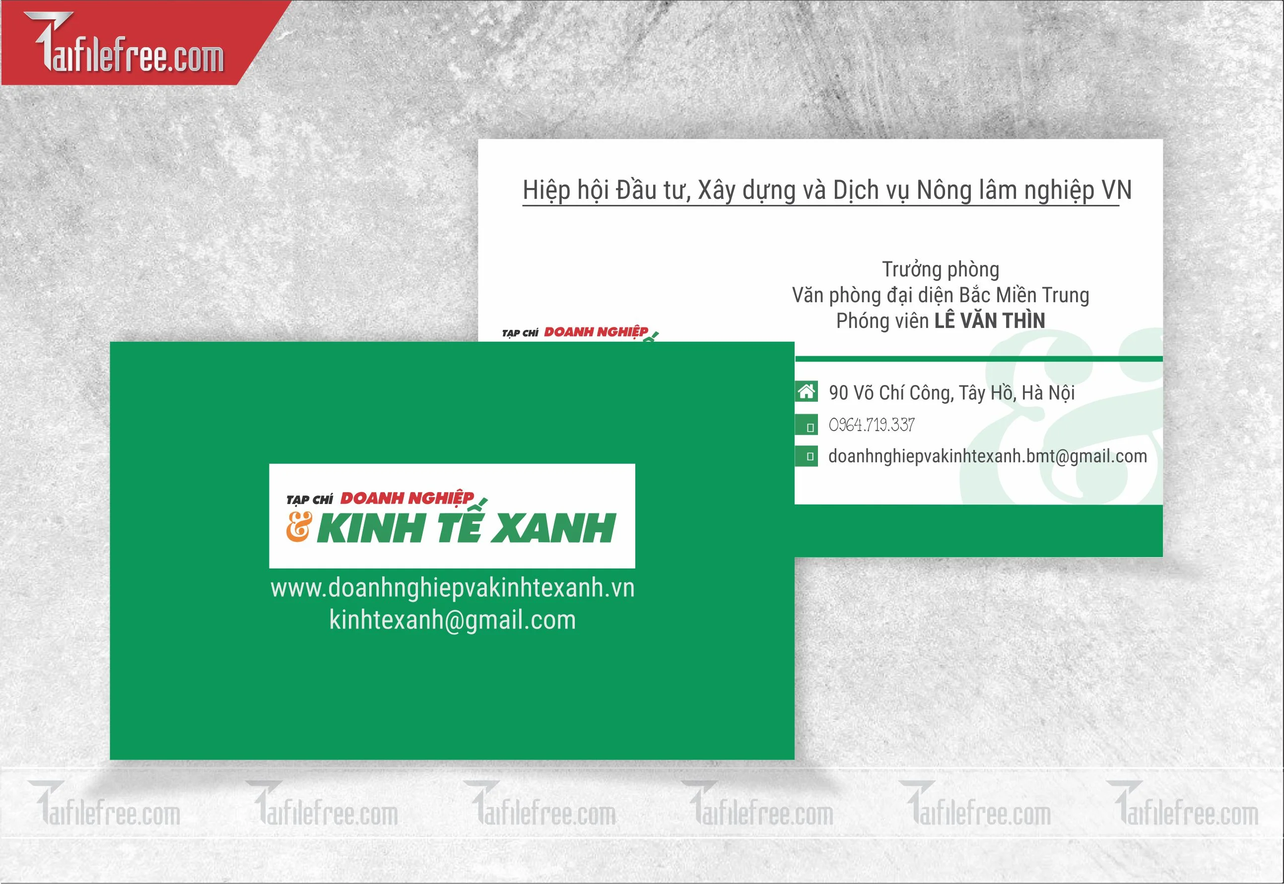 Danh thiếp, name card nông lâm_DT56