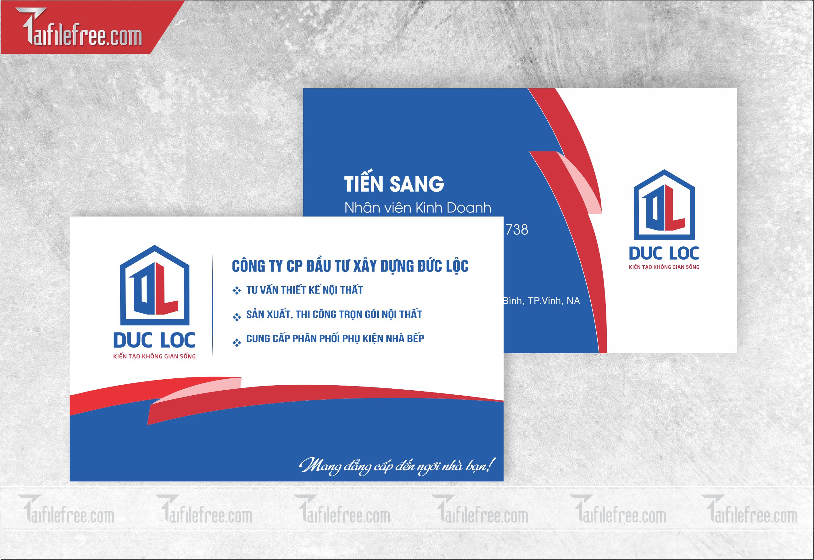 Danh thiếp, name card công ty thảo dược_DT58