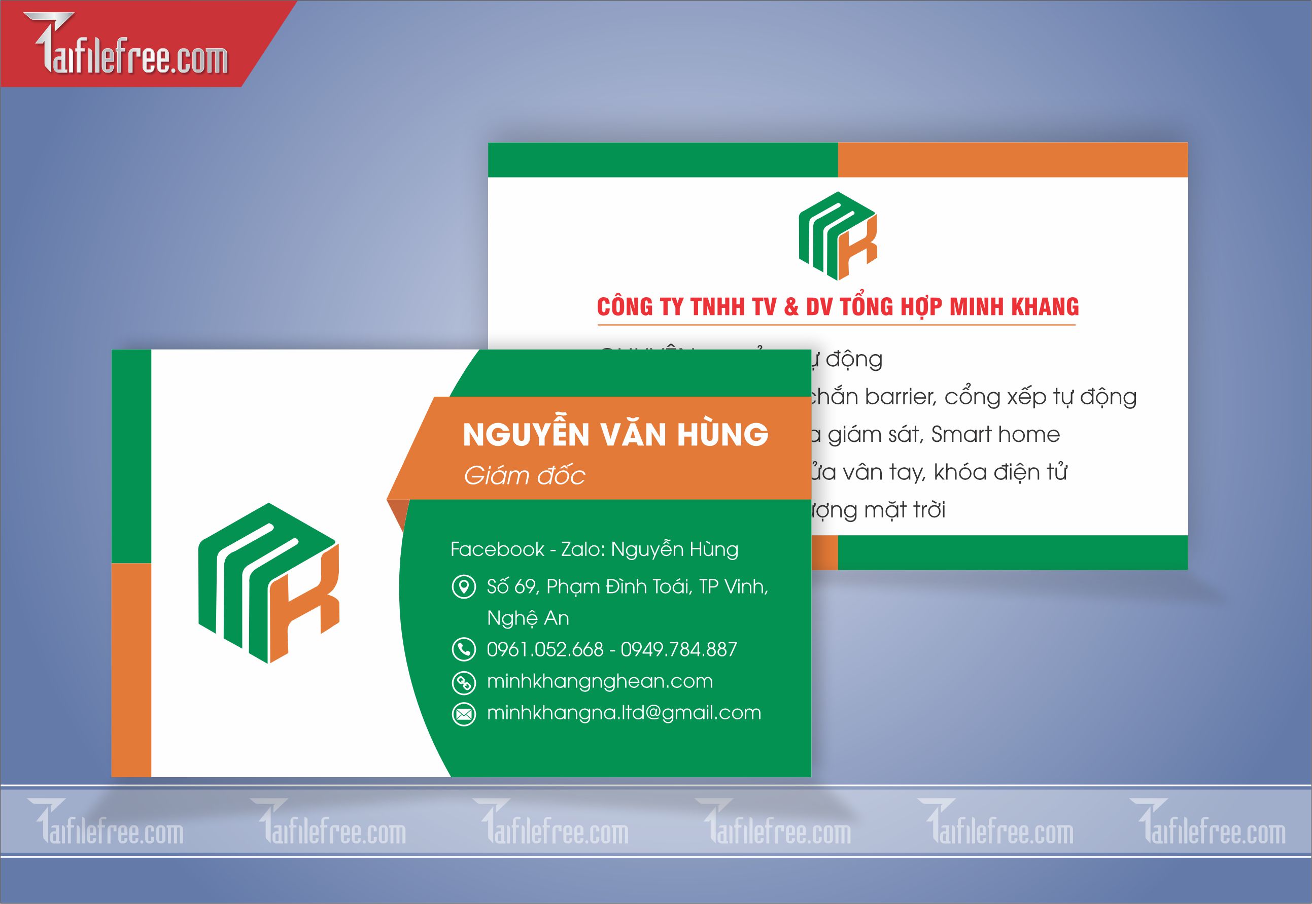 Danh Thiếp, Name Card Công Ty Dịch Vụ_DT63