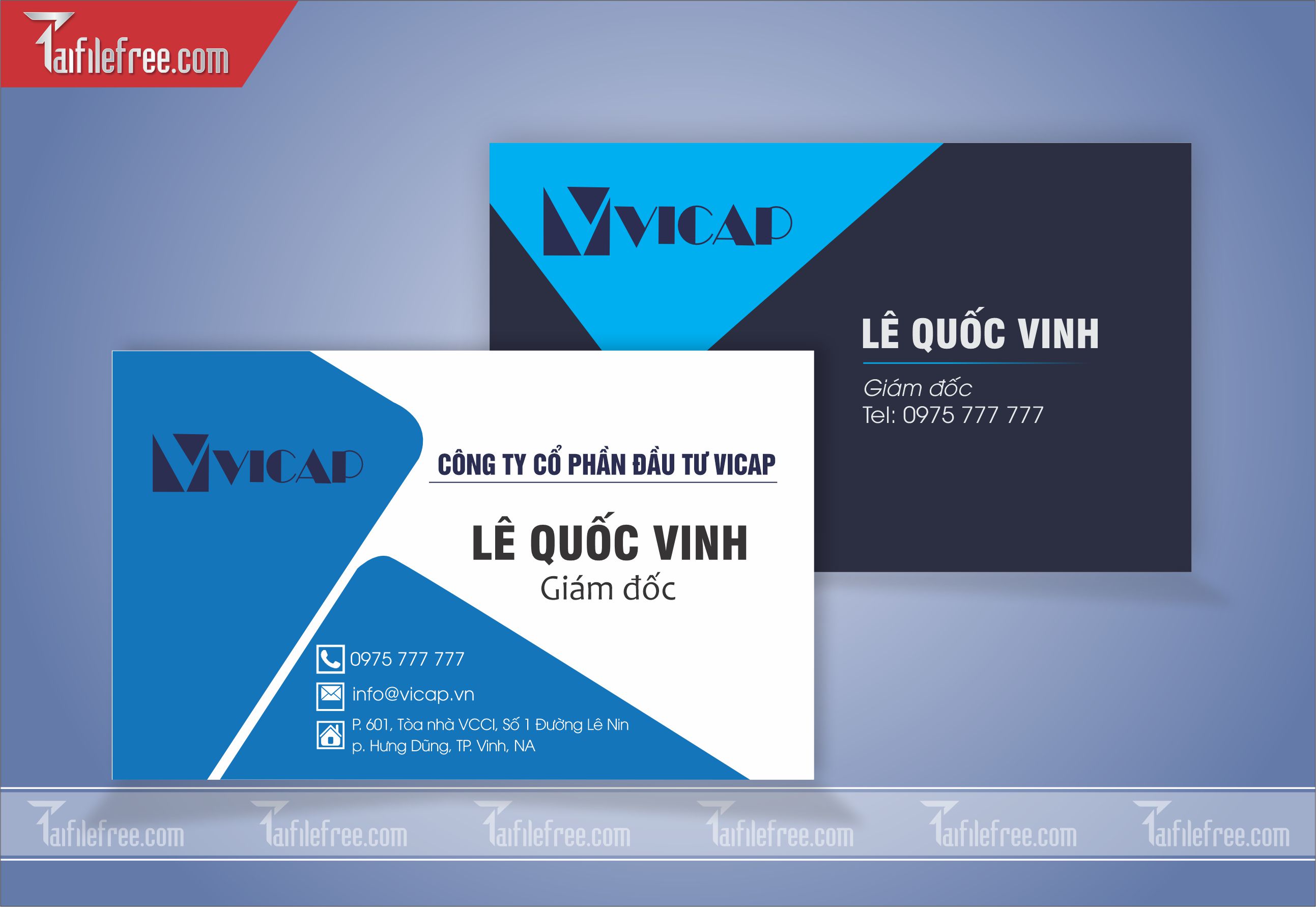 Danh Thiếp, Name Card Công Ty Đầu Tư_DT67