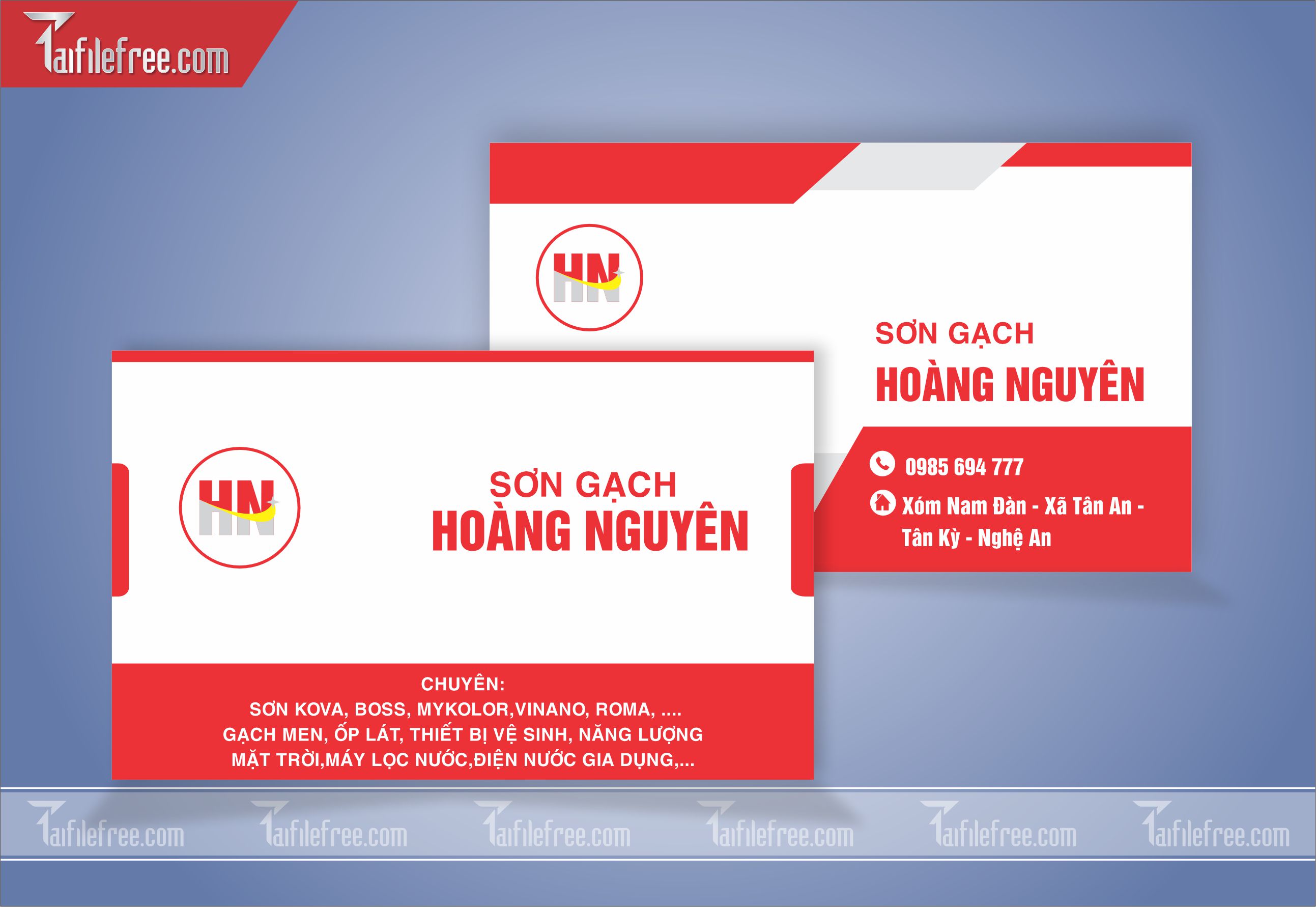 Danh Thiếp, Name Card Công Ty Sơn Gạch_DT68