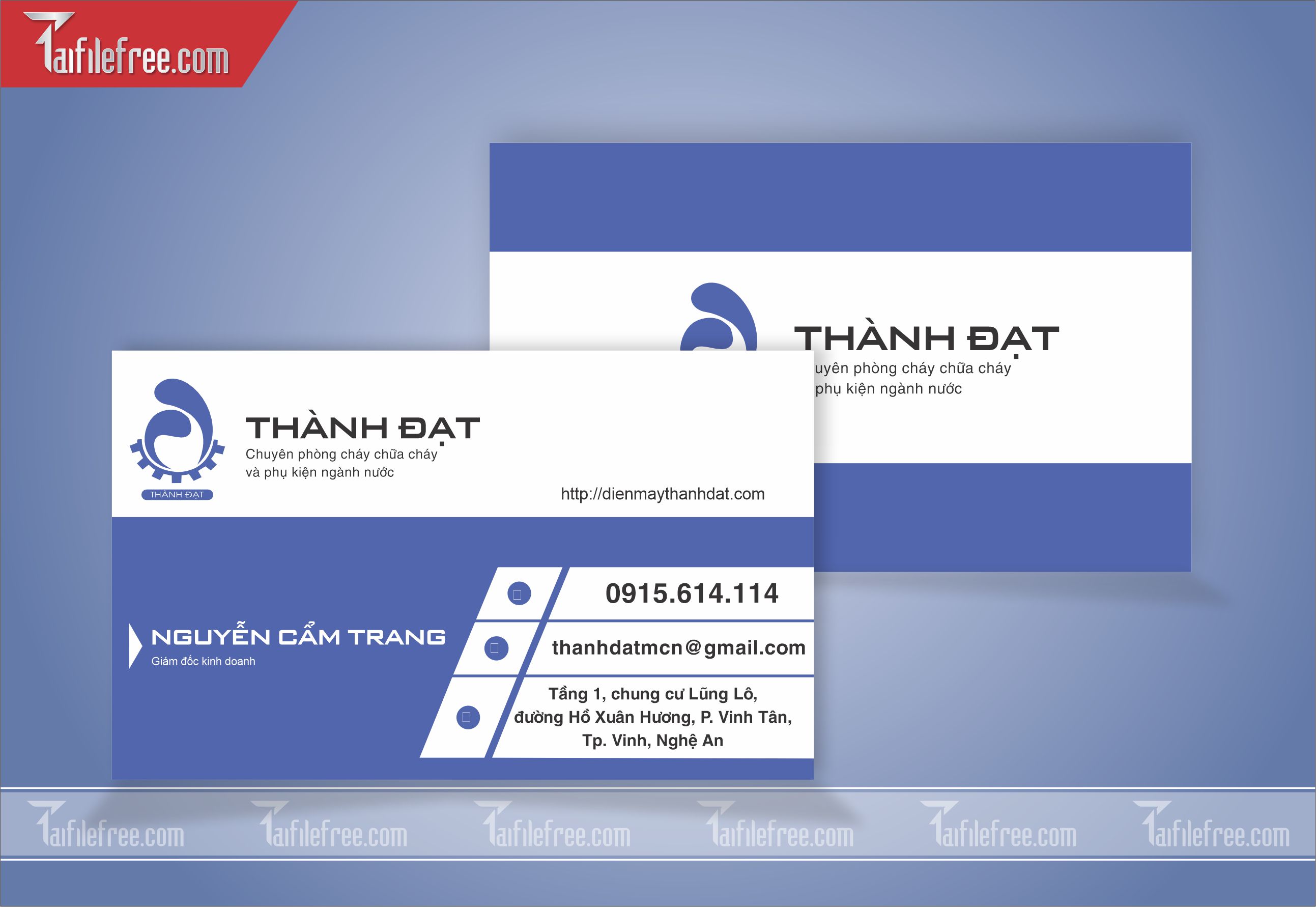 Danh Thiếp, Name Card Công Ty Sơn Gạch_DT69