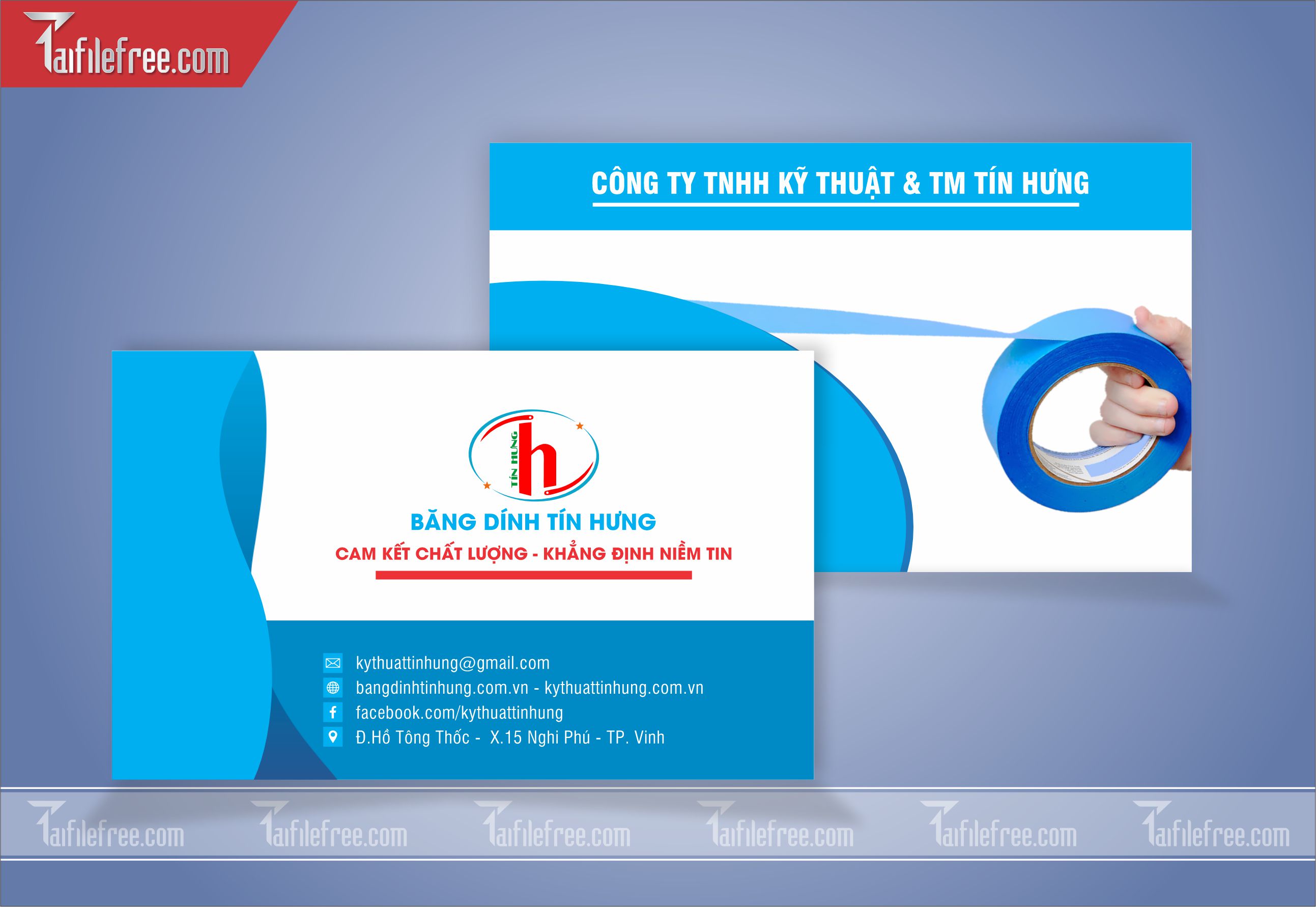 Danh Thiếp, Name Card Công Ty Kỹ Thuật & Thương Mại_DT72