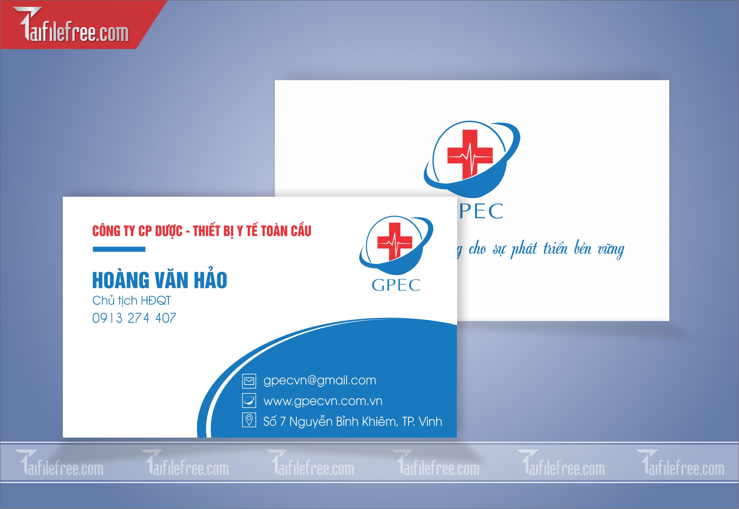 Danh Thiếp, Name Card Công Ty Dược_DT73