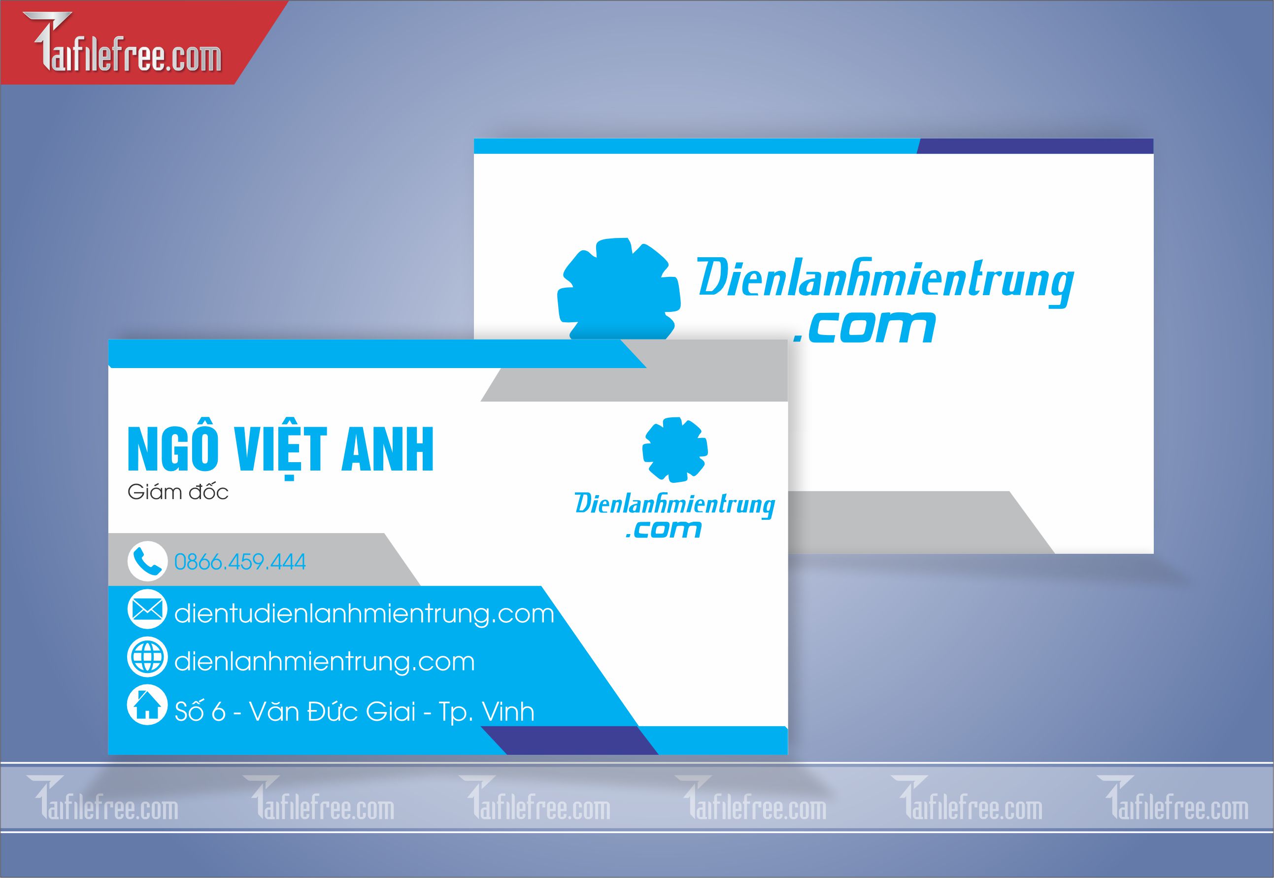 Danh Thiếp, Name Card Điện Lạnh_DT75