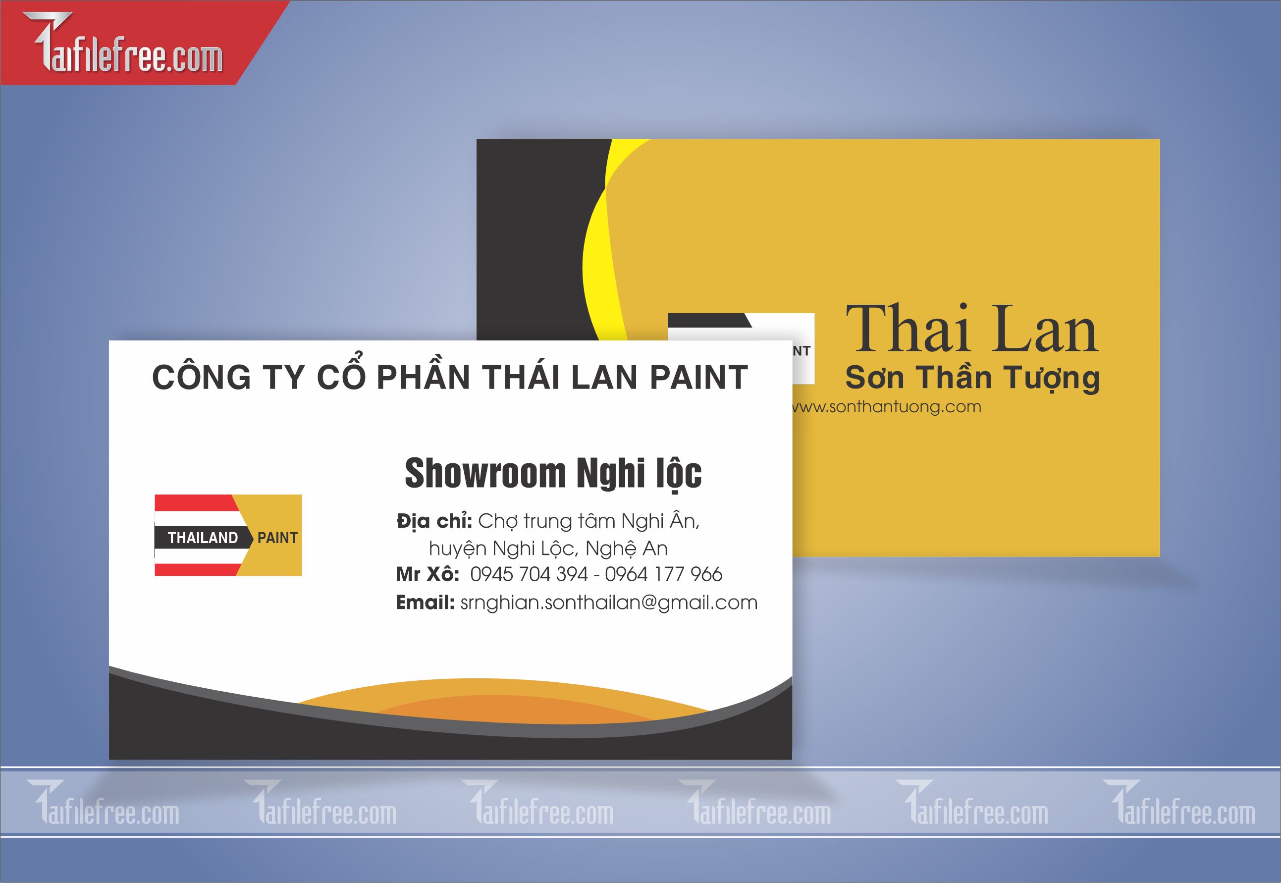 Danh Thiếp, Name Card Công Ty Sơn_DT76