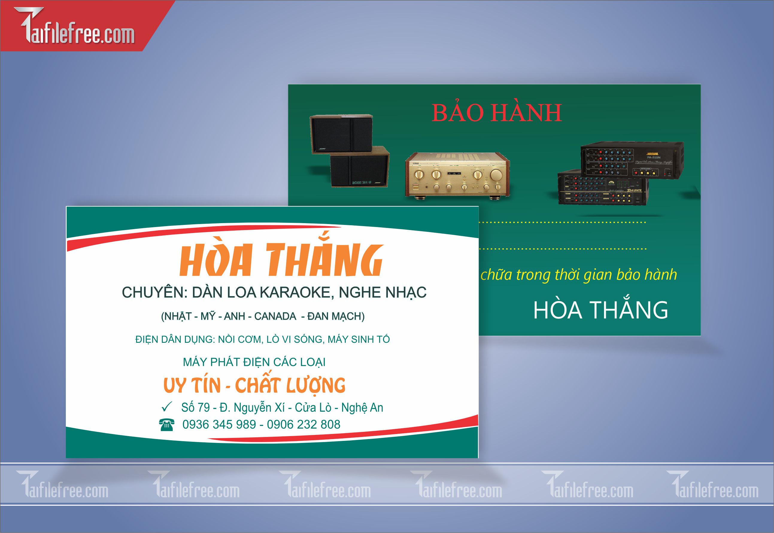 Danh Thiếp, Name Card Loa Karaoke_DT82