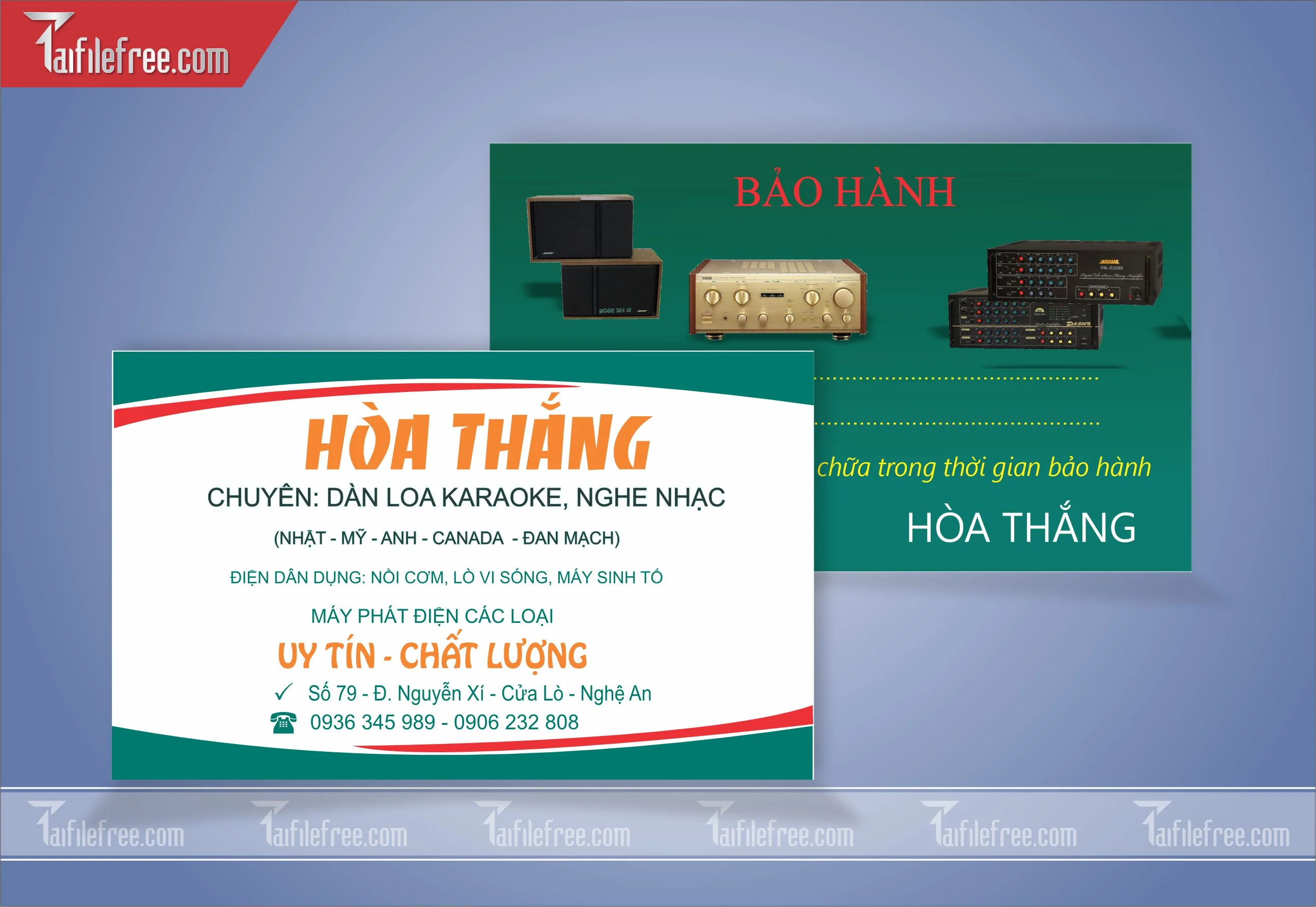 Danh Thiếp, Name Card Loa Karaoke_DT82