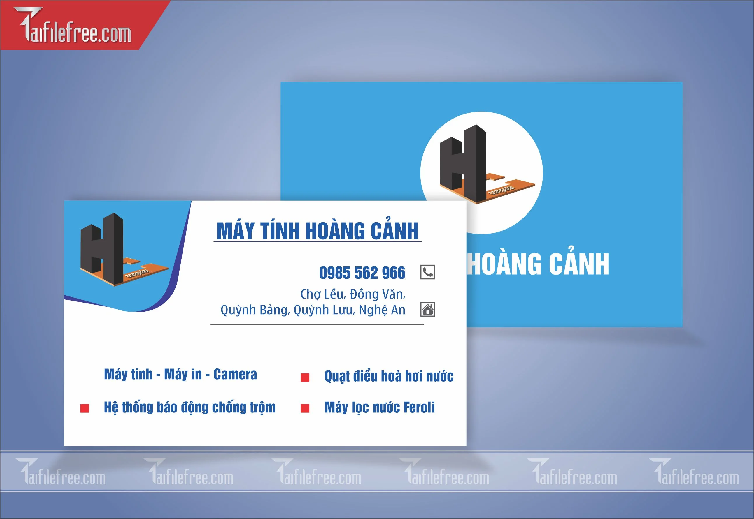 Danh Thiếp, Name Card Máy Tính_DT83