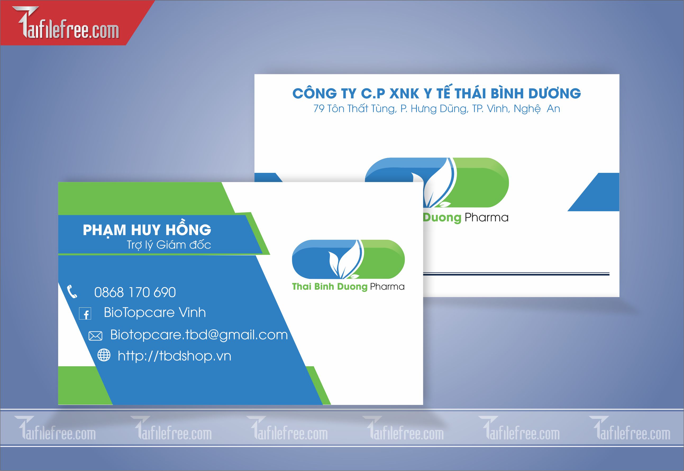Danh Thiếp, Name Card  Công Ty Y Tế_DT84