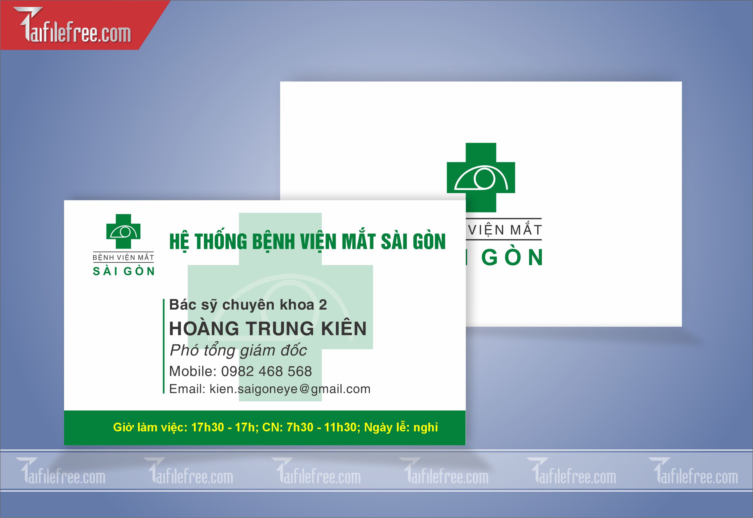Danh Thiếp, Name Card  Bệnh Viện Mắt_DT90