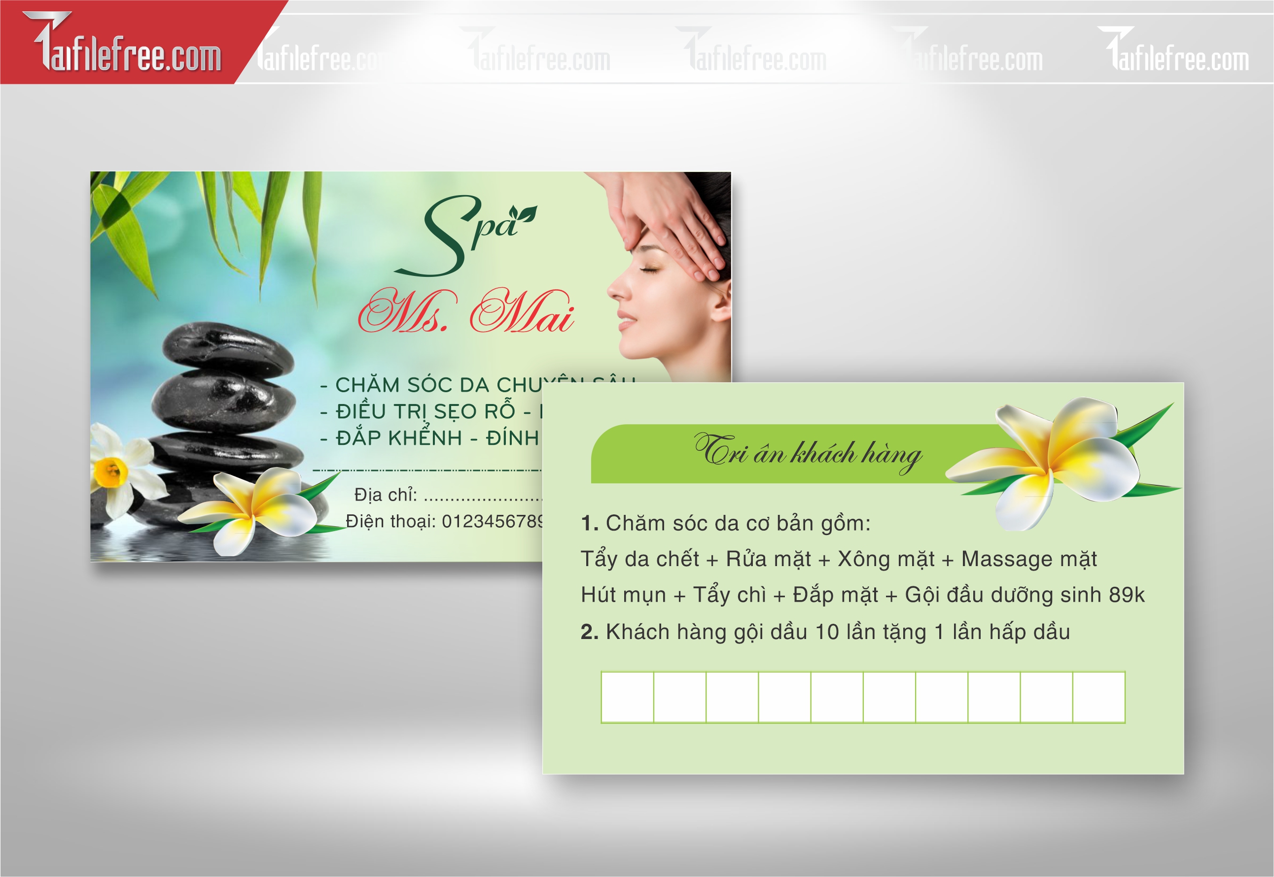 Danh Thiếp, Name Card Spa_DT92