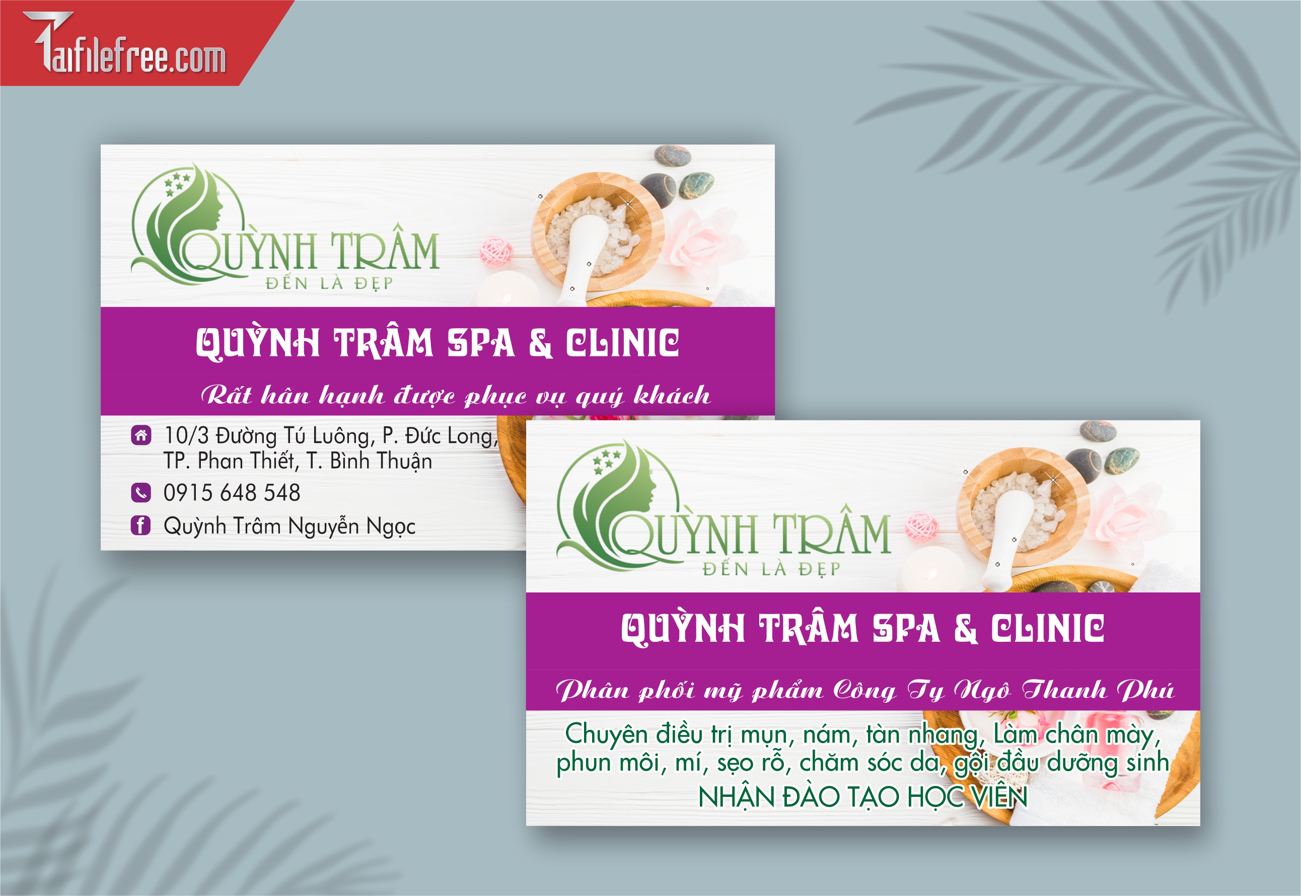 Danh Thiếp, Name Card Spa_DT93