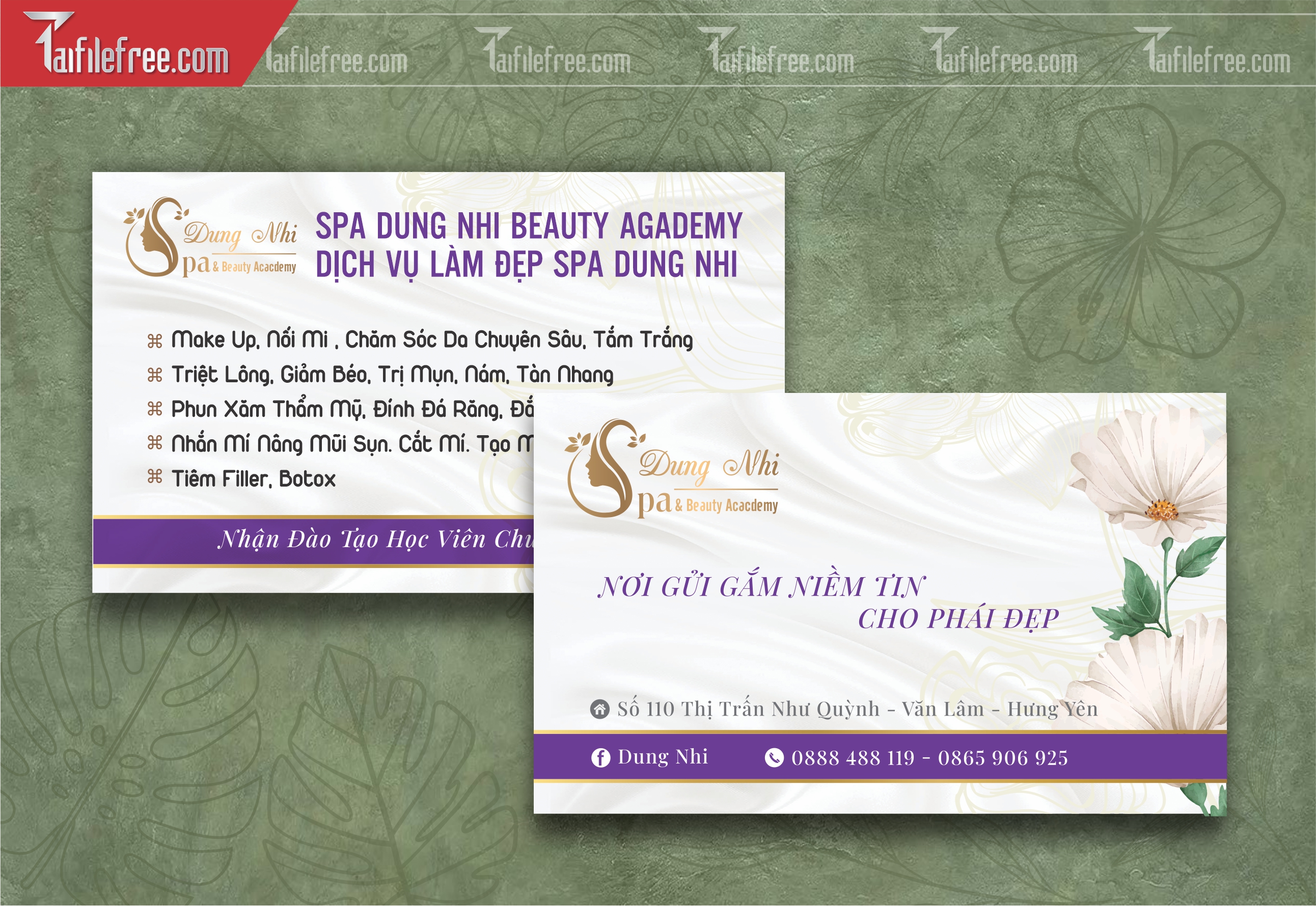 Danh Thiếp, Name Card Spa_DT96