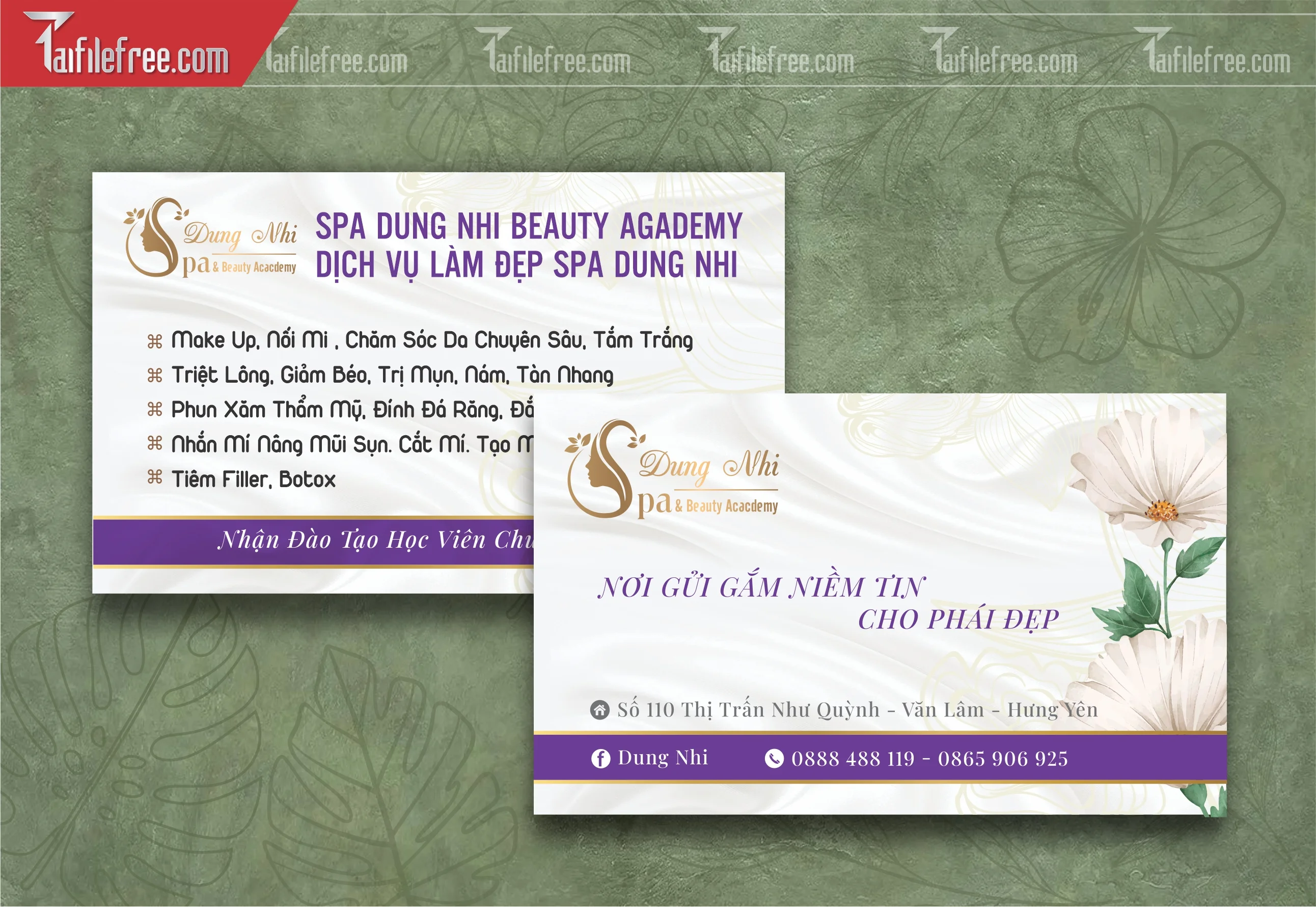 Danh Thiếp, Name Card Spa_DT96