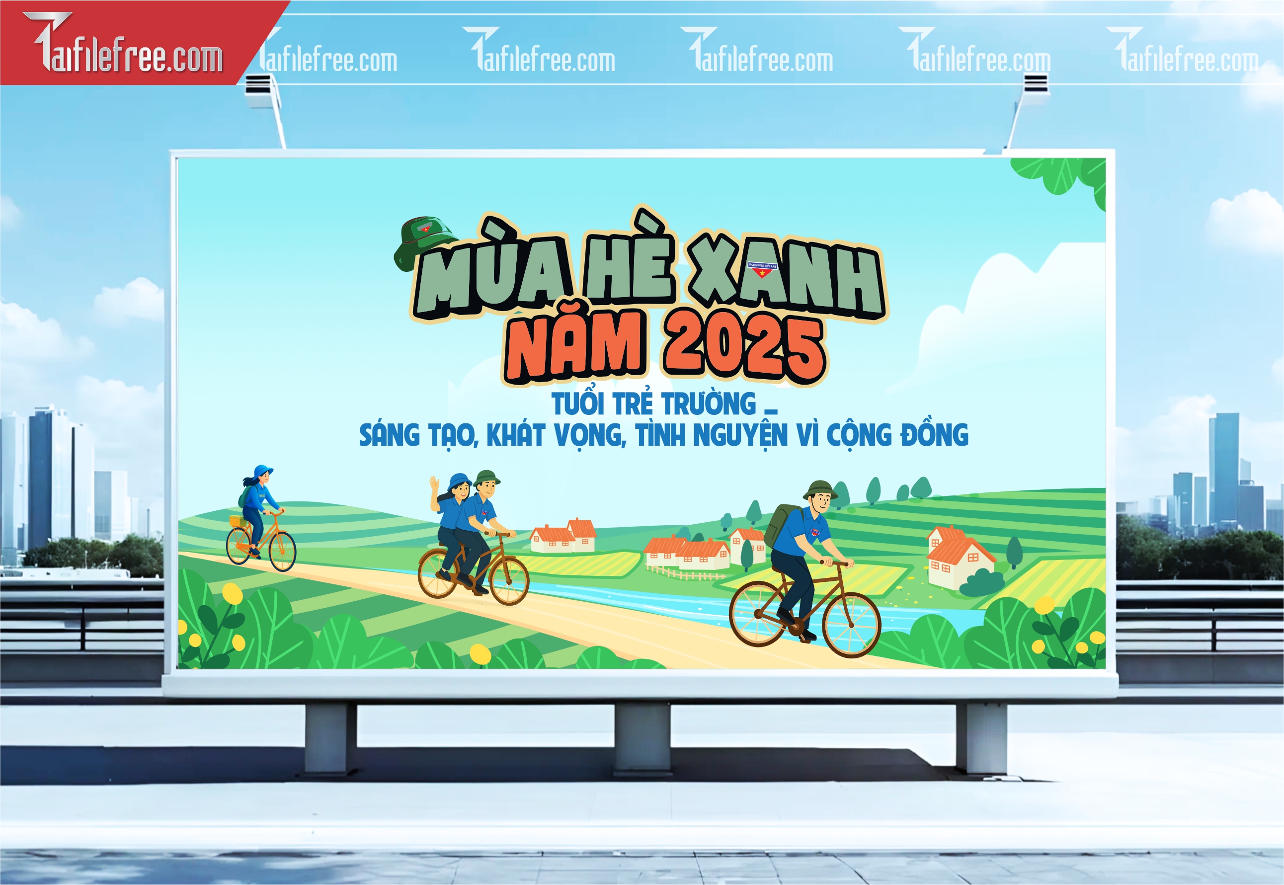 Mẫu Poster, Banner Mùa Hè Xanh TNCSHCM_DTN58