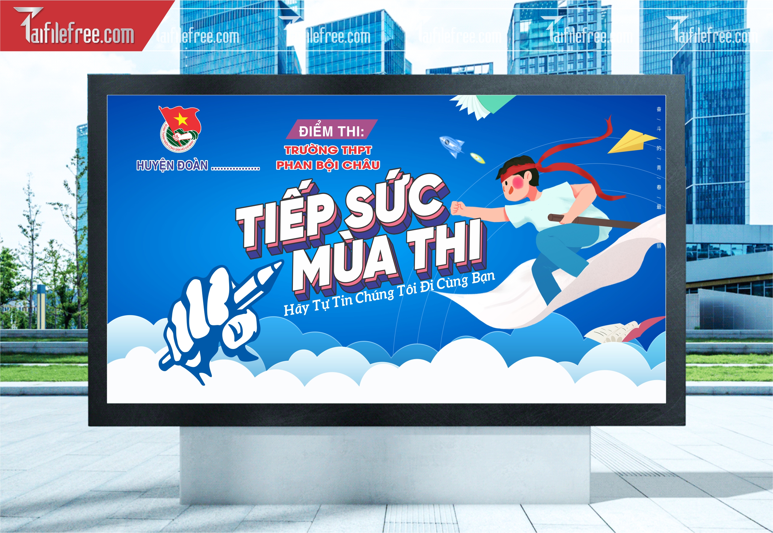 Mẫu Poster, Banner Tiếp Sức Mùa Thi TNCSHCM_DTN63