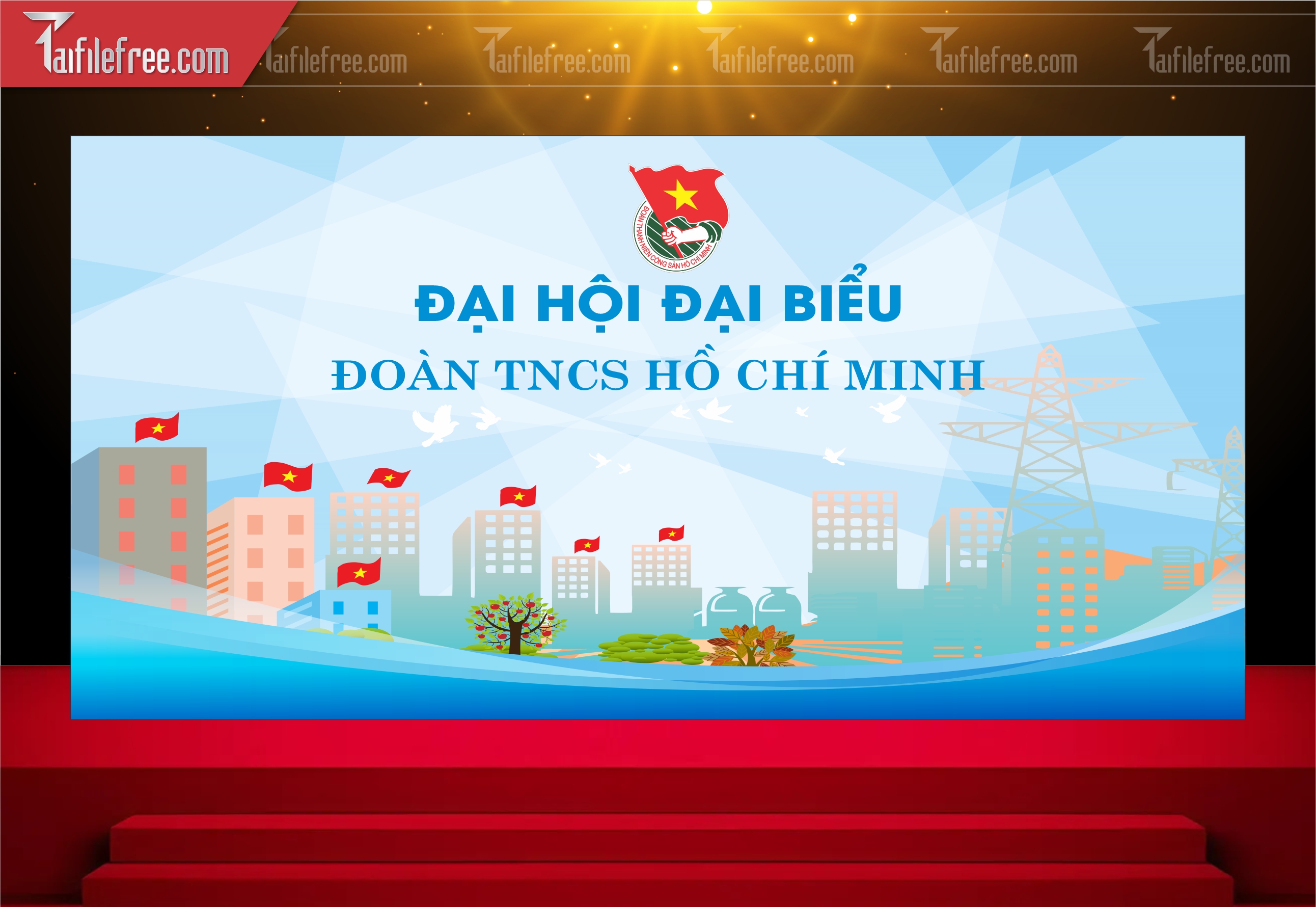 Maket Đại Hội Đại Biểu Đoàn TNCS Hồ Chí Minh_DTN71