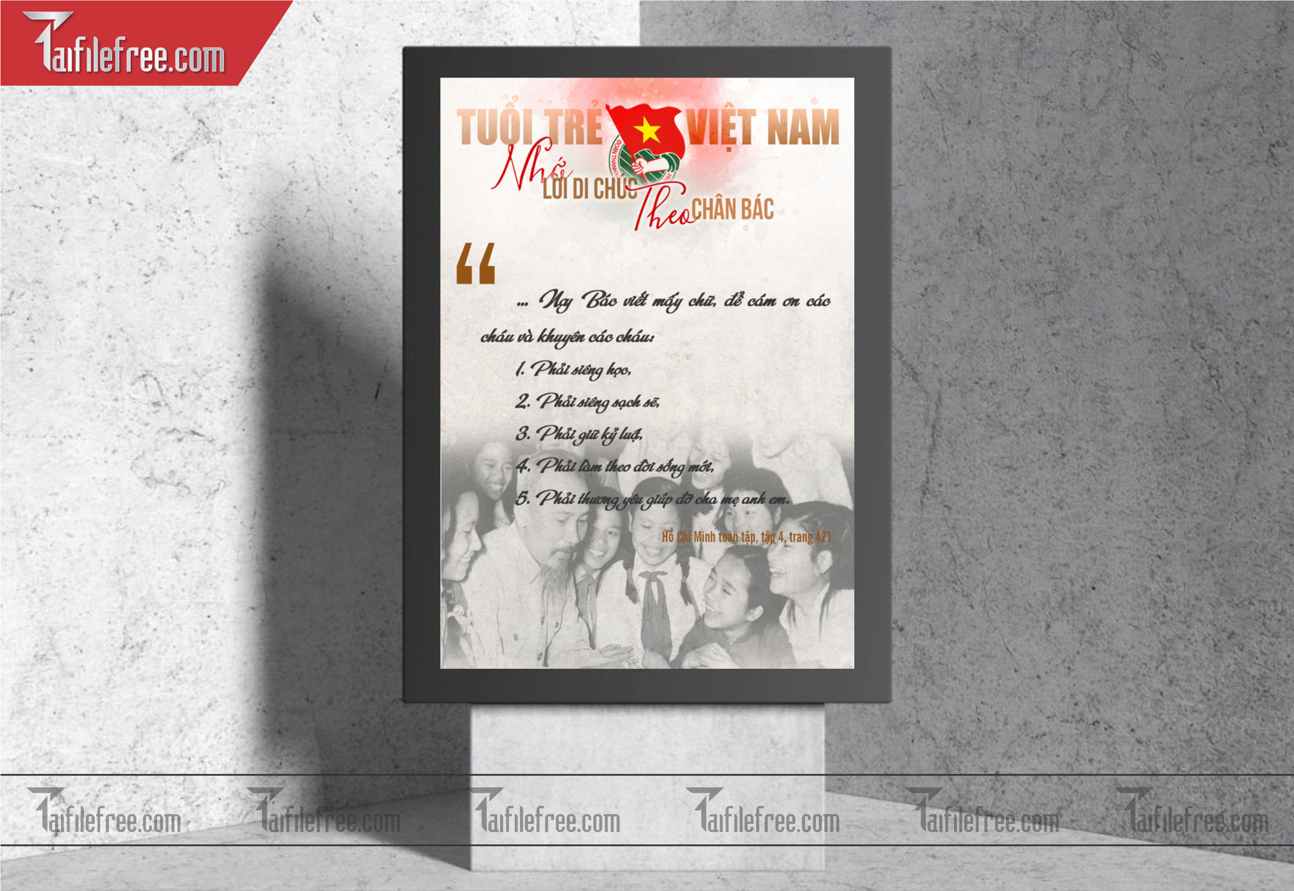 Mẫu Poster, Banner, Standee Ngày Thành lập Đoàn TNCSHCM 26/3_DTN05