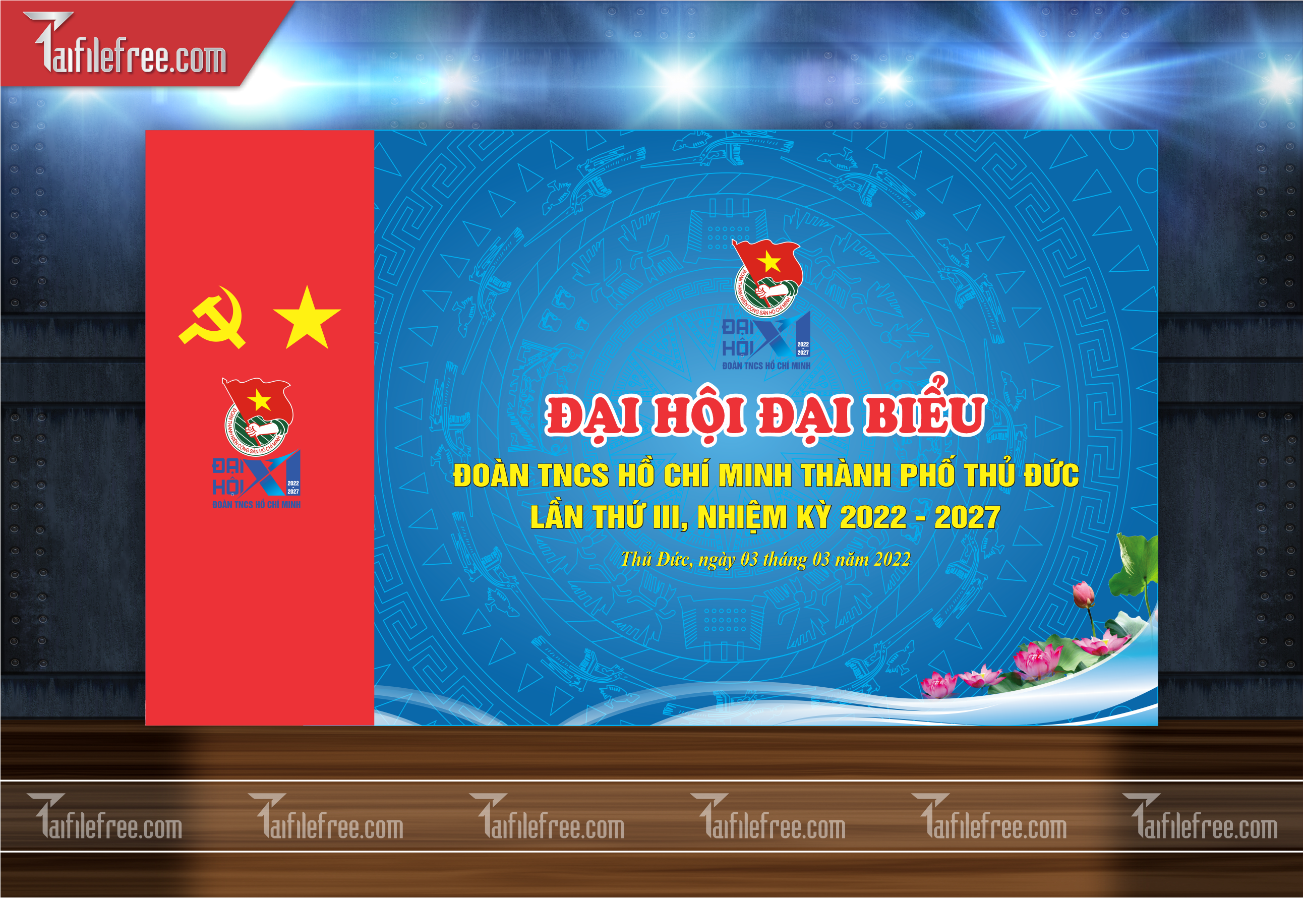 Mẫu Poster, Banner, Standee Ngày Thành lập Đoàn TNCSHCM 26/3_DTN19