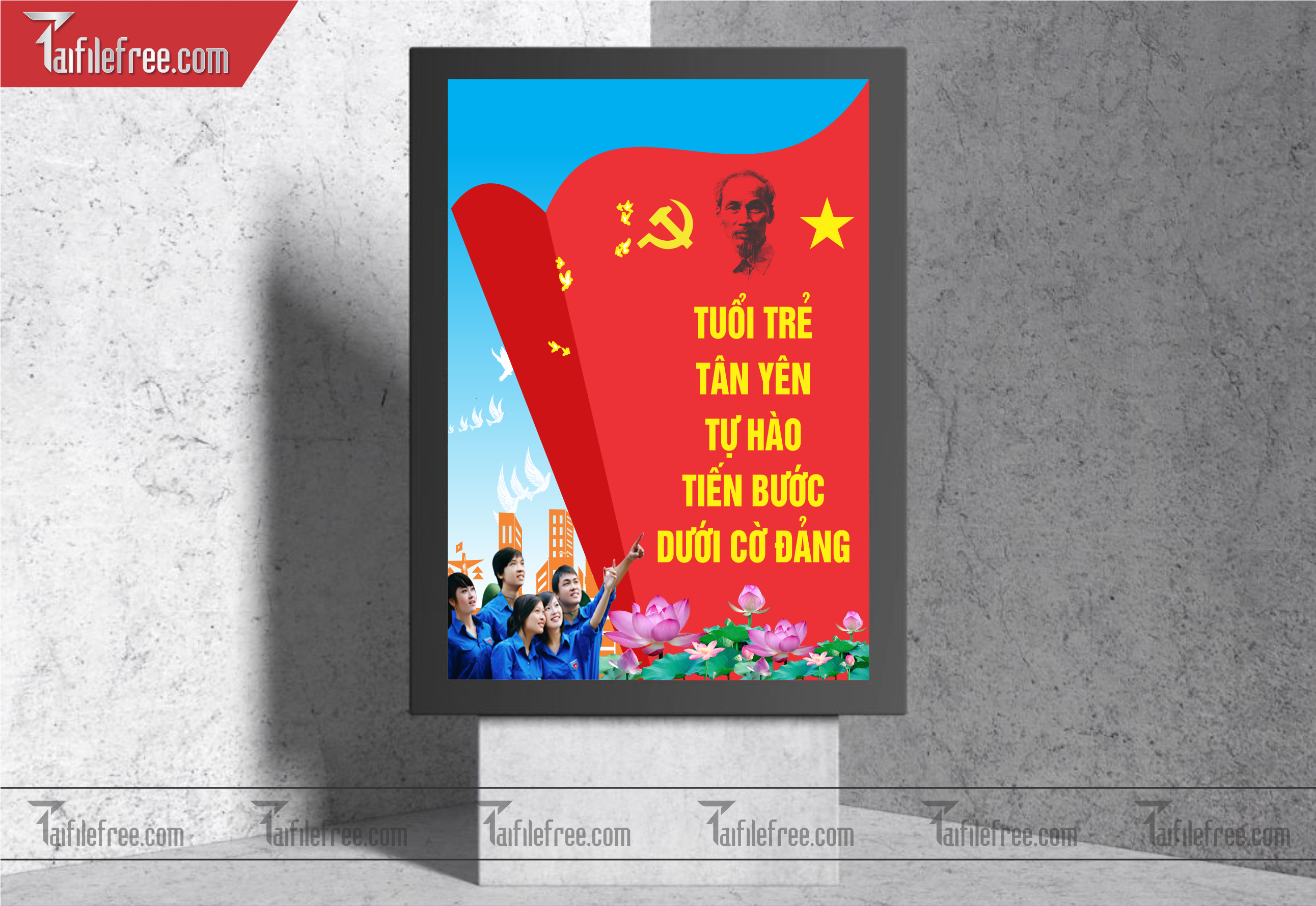 Mẫu Poster, Banner, Standee Ngày Thành lập Đoàn TNCSHCM 26/3_DTN22
