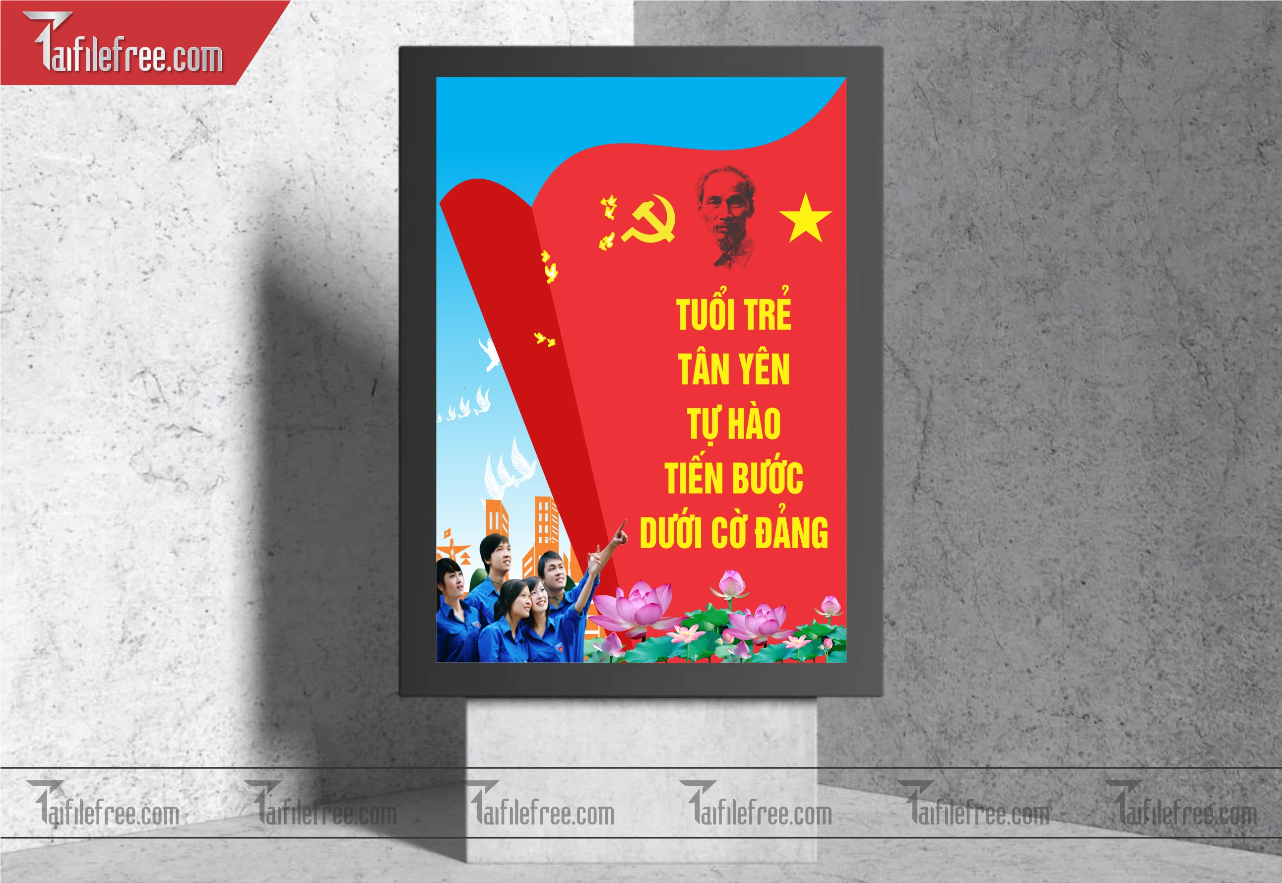 Mẫu Poster, Banner, Standee Ngày Thành lập Đoàn TNCSHCM 26/3_DTN22