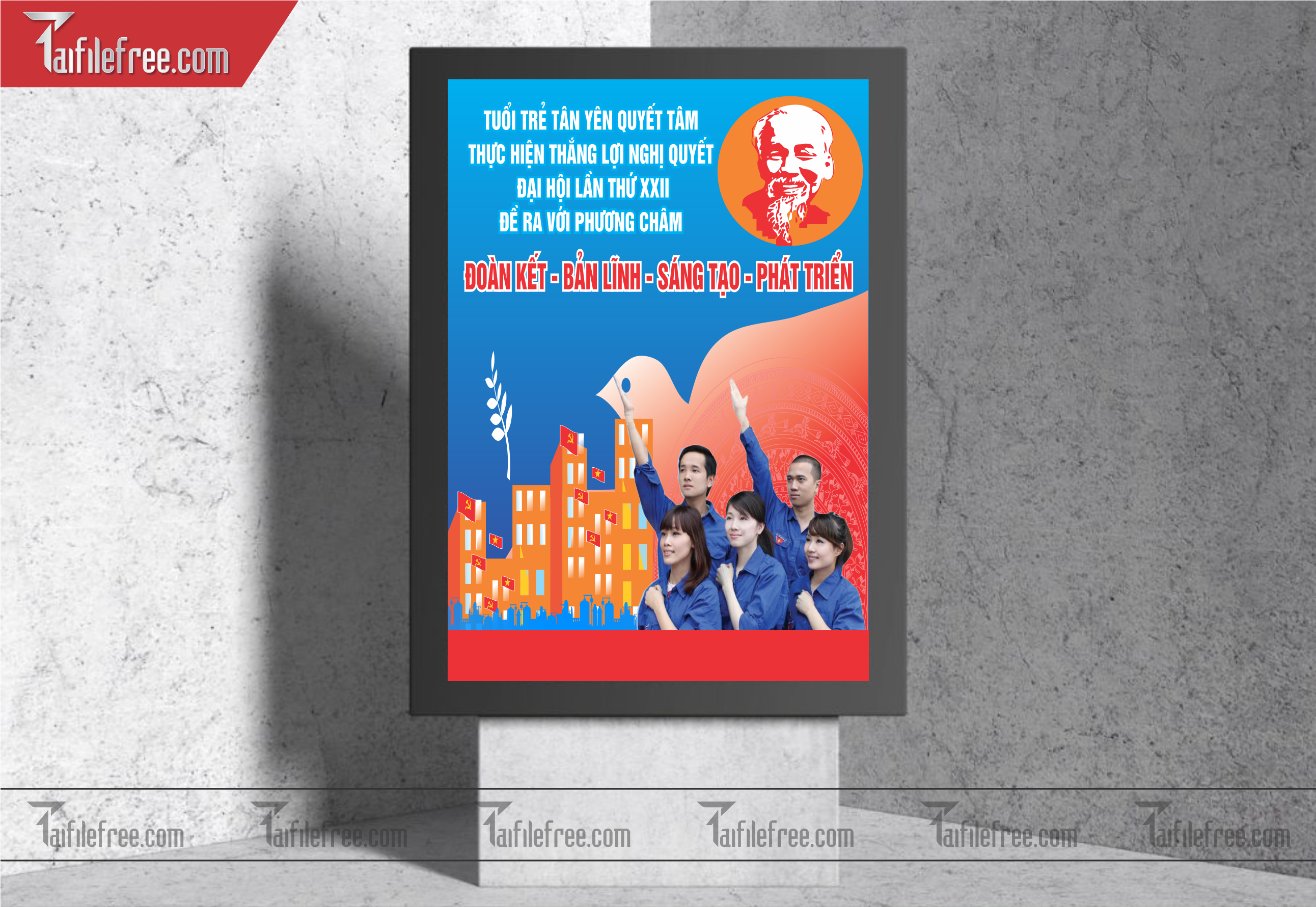Mẫu Poster, Banner, Standee Ngày Thành lập Đoàn TNCSHCM 26/3_DTN23