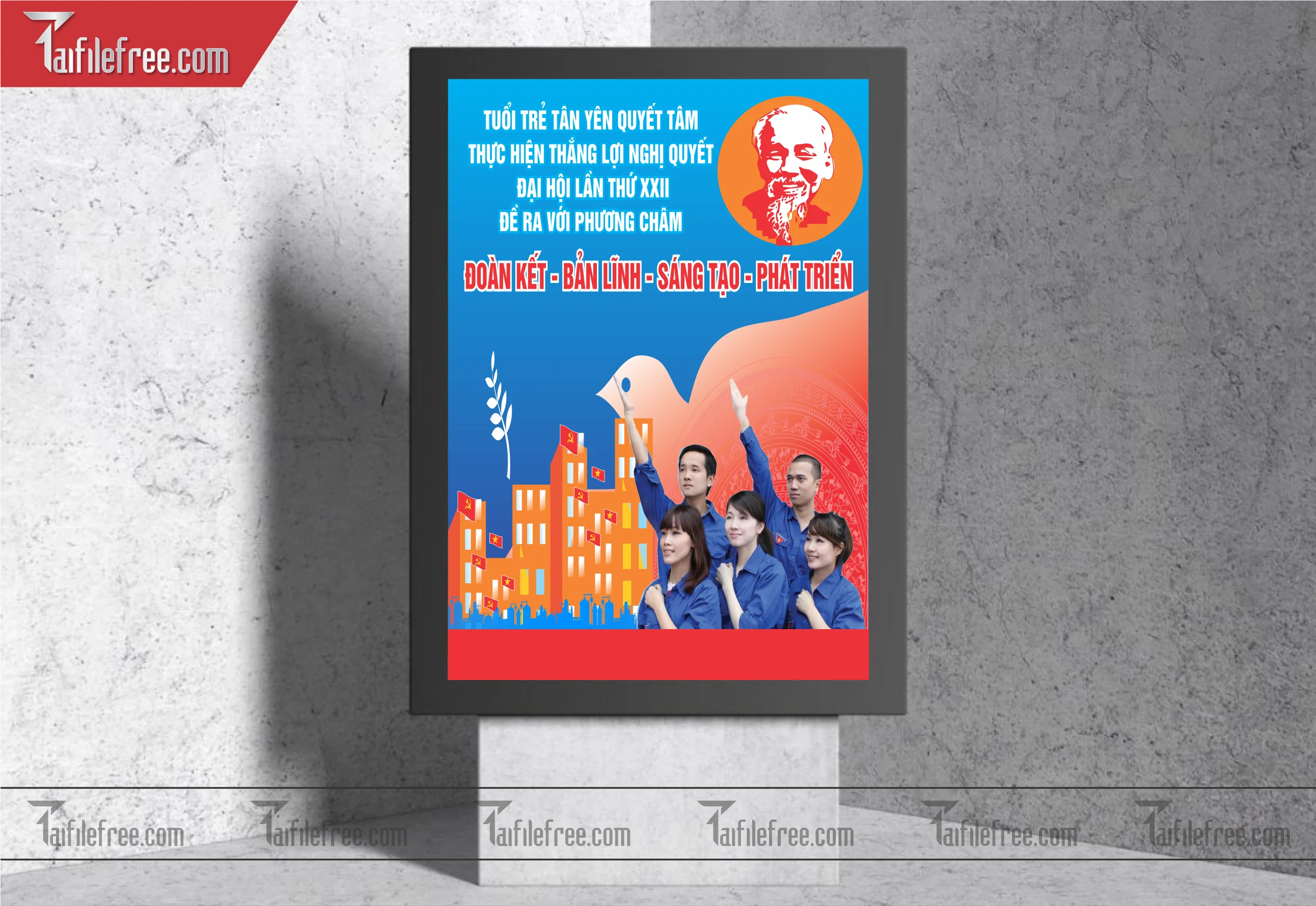 Mẫu Poster, Banner, Standee Ngày Thành lập Đoàn TNCSHCM 26/3_DTN23
