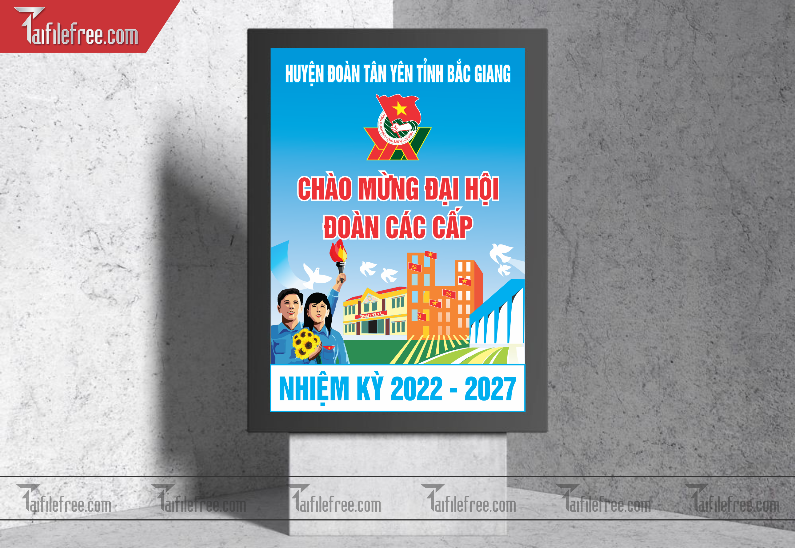 Mẫu Poster, Banner, Standee Ngày Thành lập Đoàn TNCSHCM 26/3_DTN26