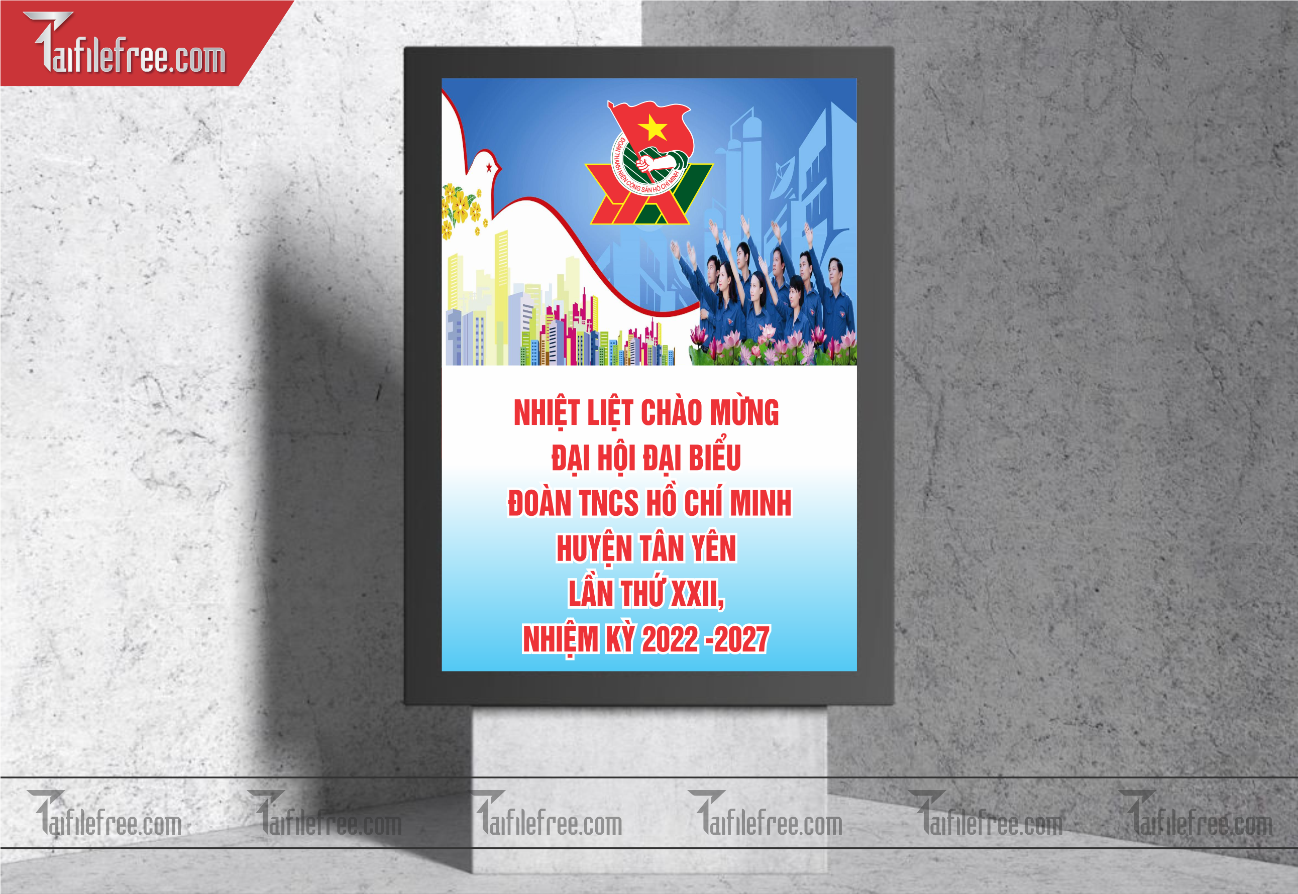 Mẫu Poster, Banner, Standee Ngày Thành lập Đoàn TNCSHCM 26/3_DTN29