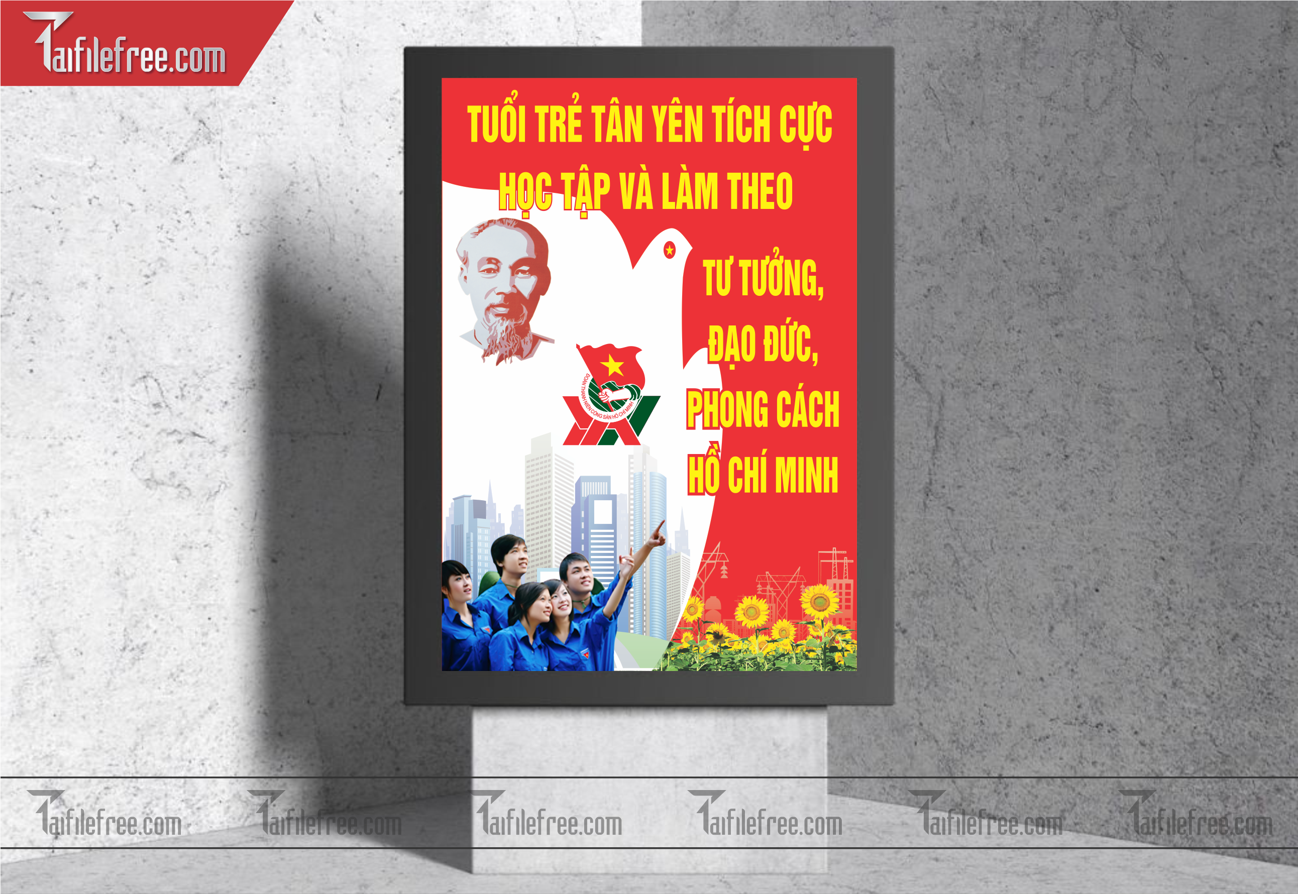 Mẫu Poster, Banner, Standee Ngày Thành lập Đoàn TNCSHCM 26/3_DTN30